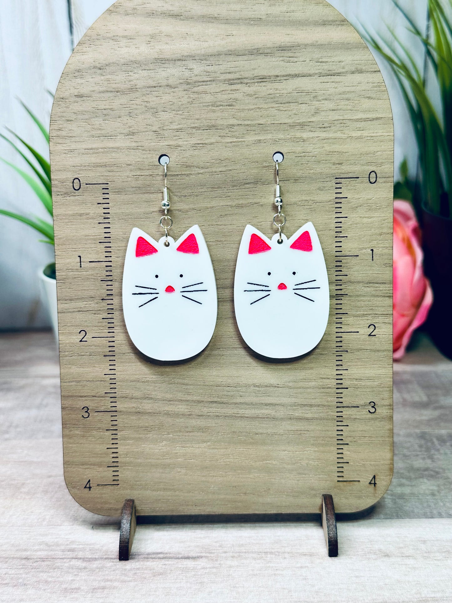 Happy Cat Dangle Earrings