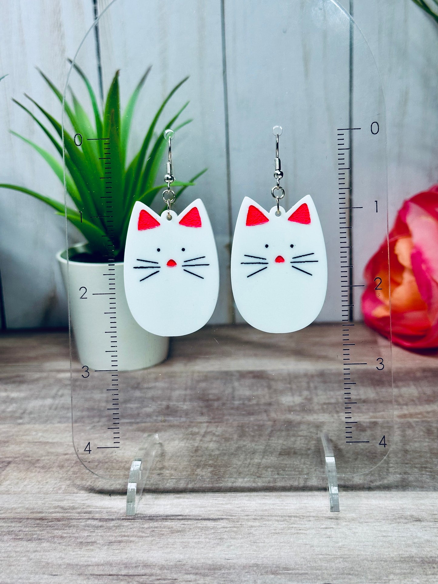 Happy Cat Dangle Earrings