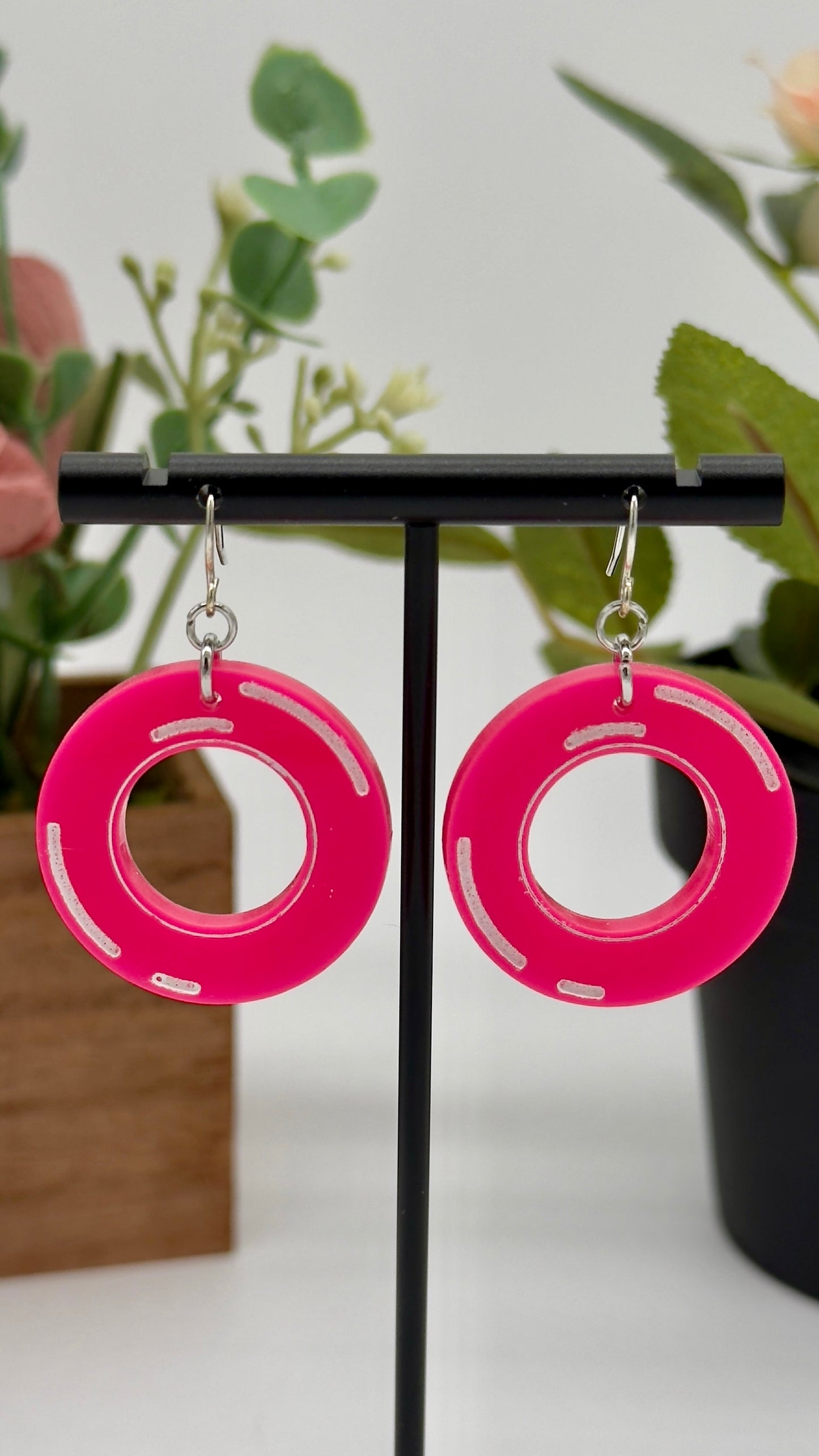 Pool Tube Floaty Dangle Earrings