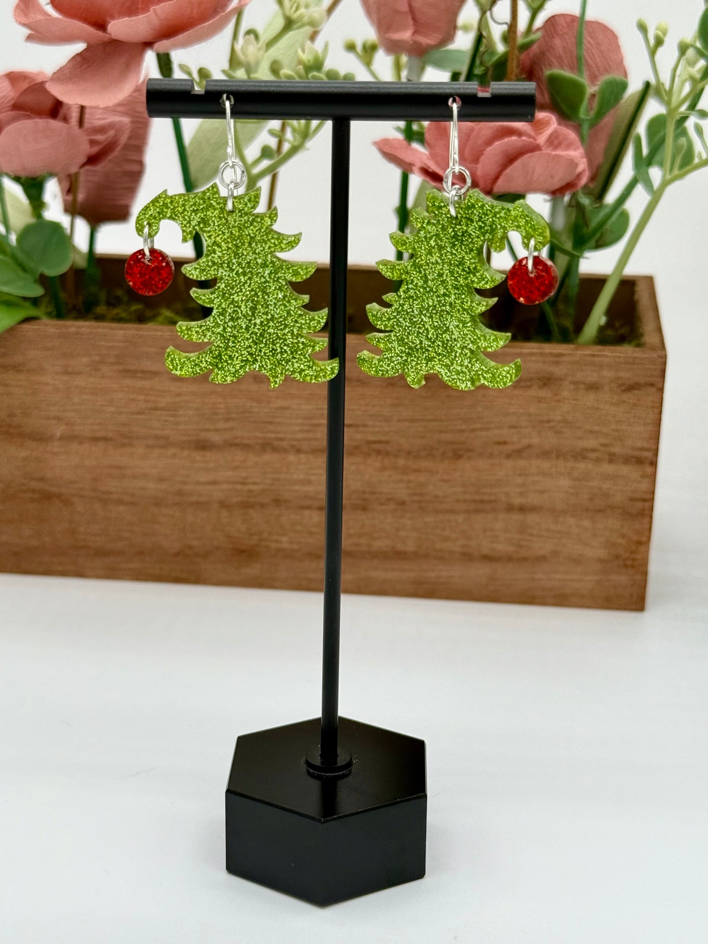 Grouchy Christmas Tree Earrings