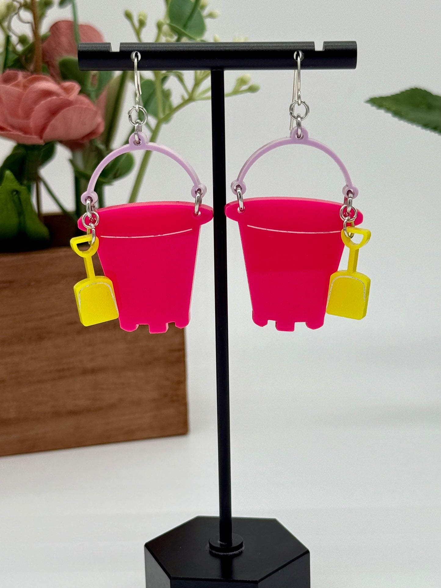 Sand Bucket Dangle Earrings