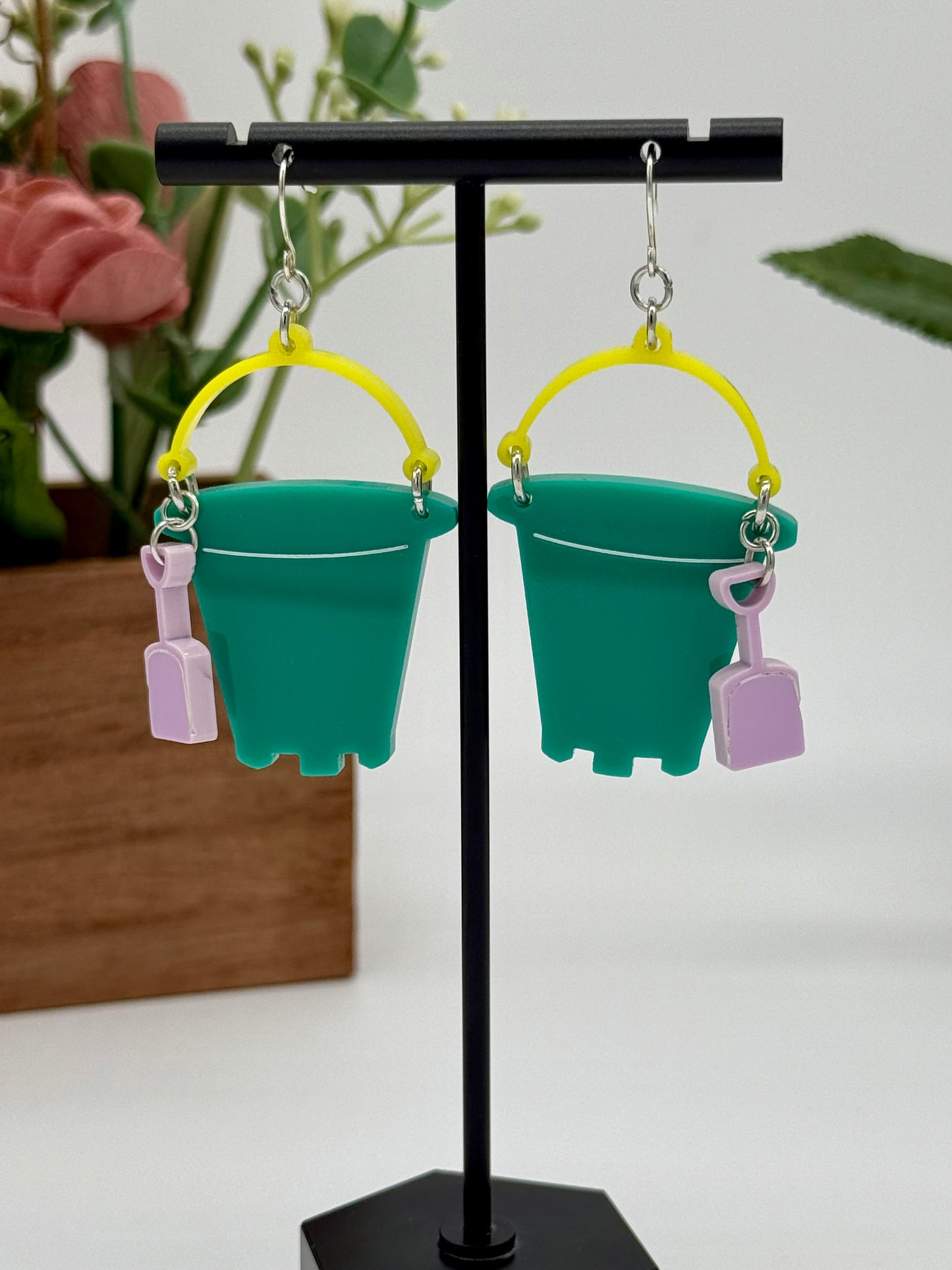 Sand Bucket Dangle Earrings