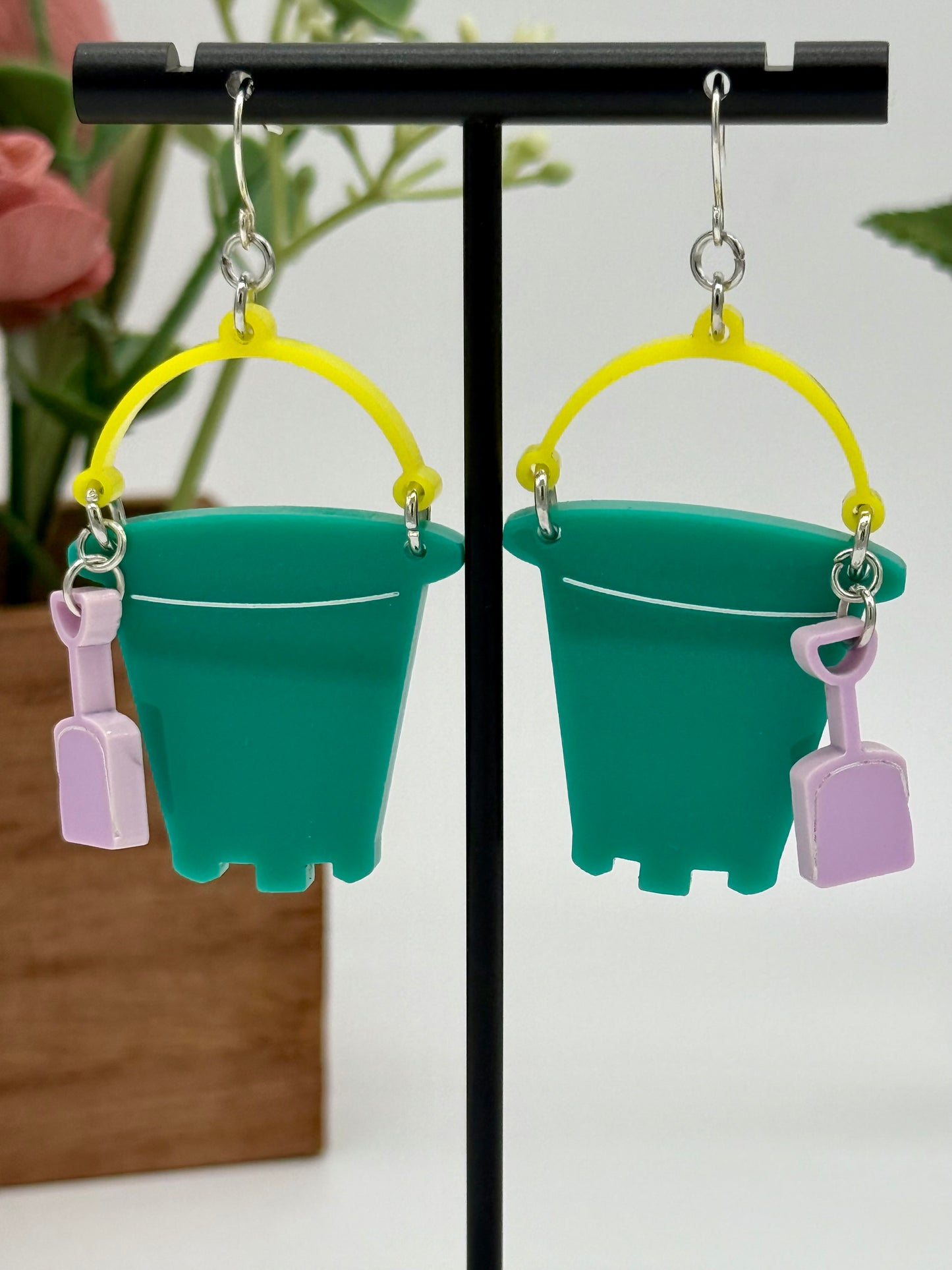 Sand Bucket Dangle Earrings