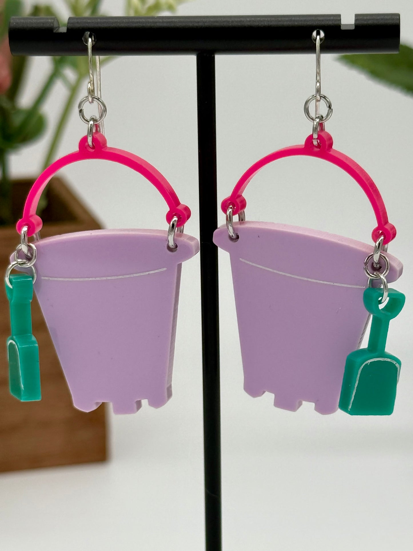 Sand Bucket Dangle Earrings