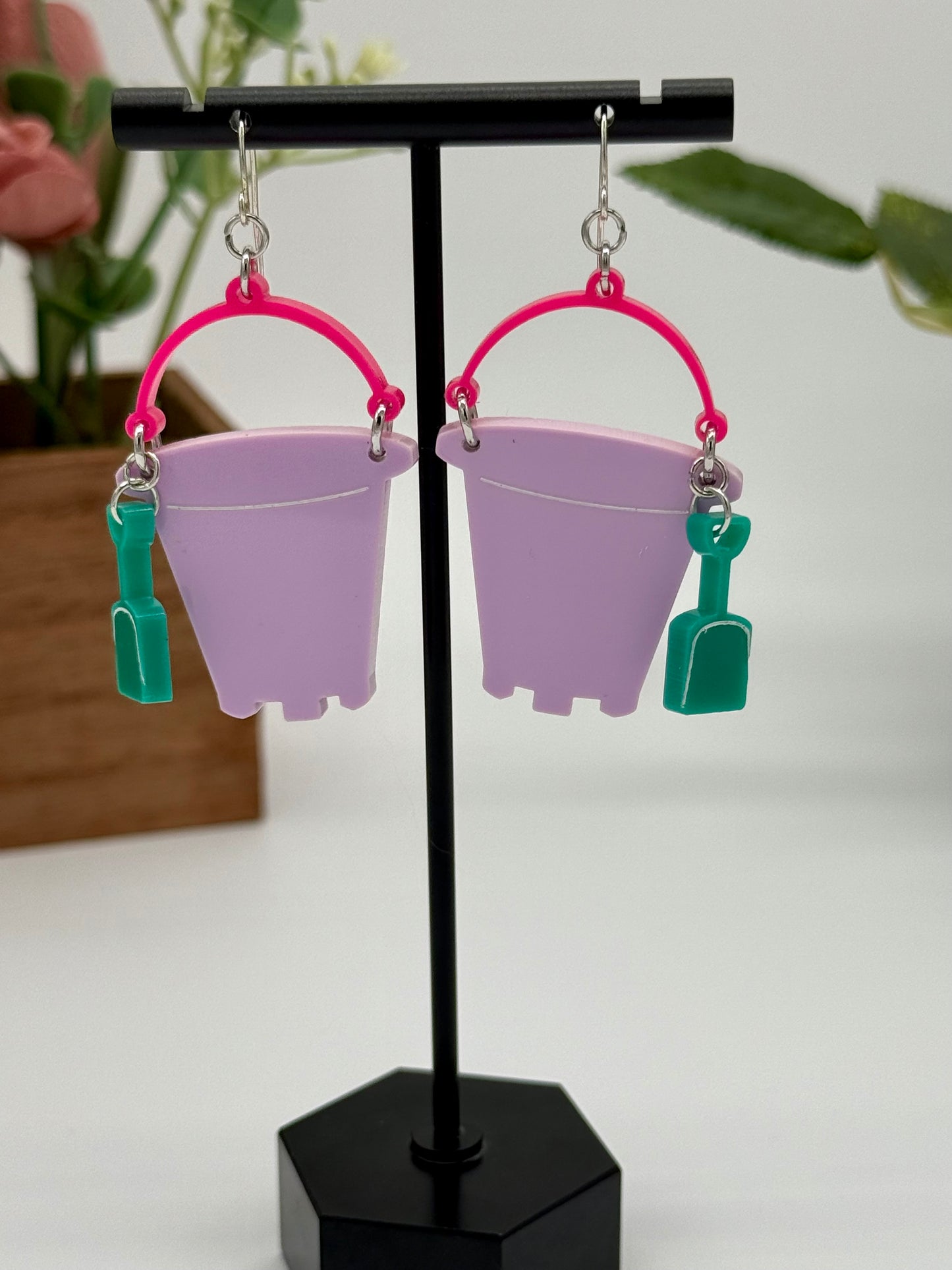 Sand Bucket Dangle Earrings