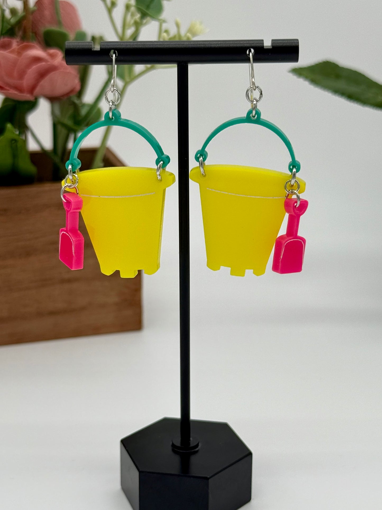 Sand Bucket Dangle Earrings