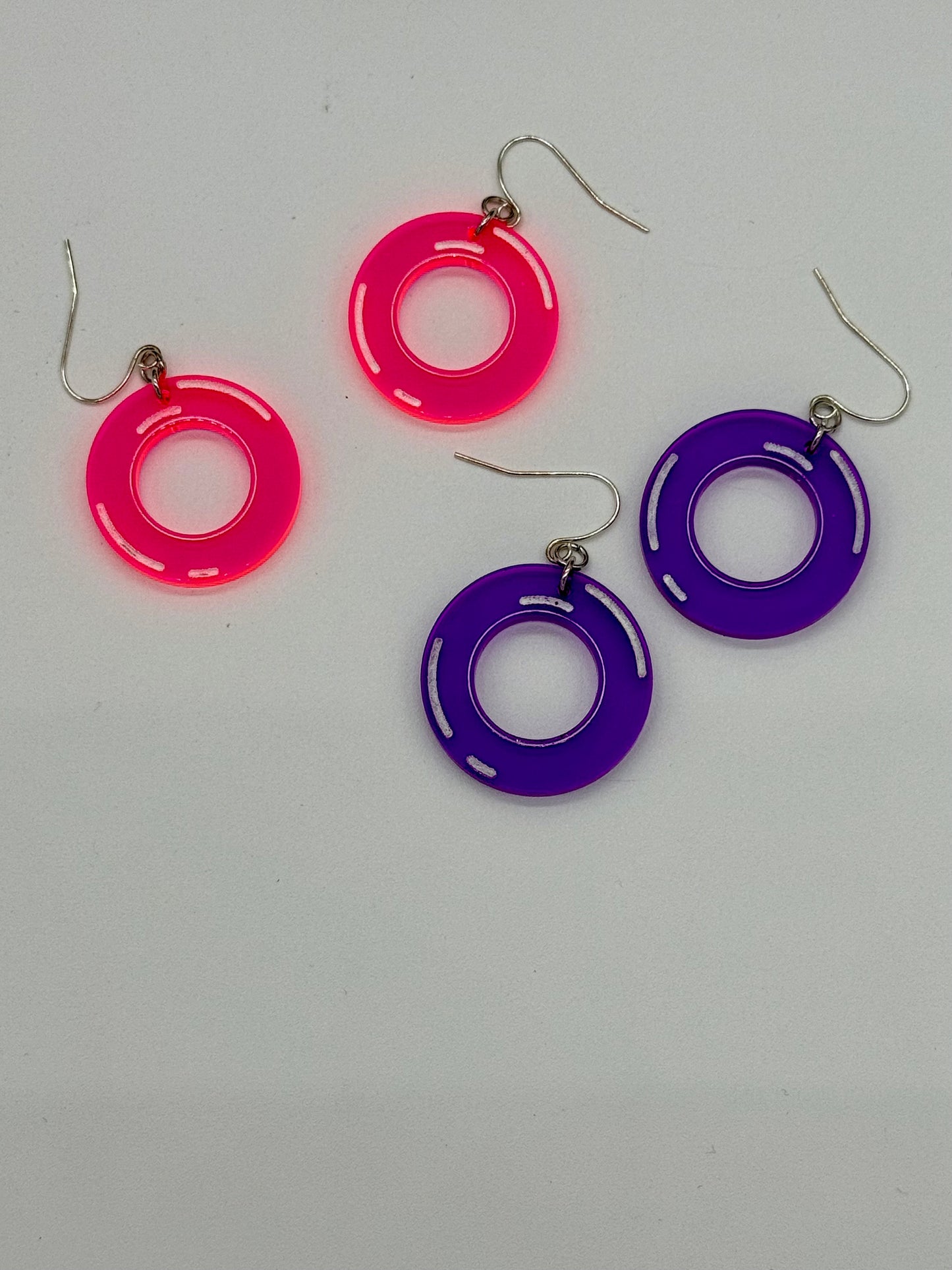 Pool Tube Floaty Dangle Earrings