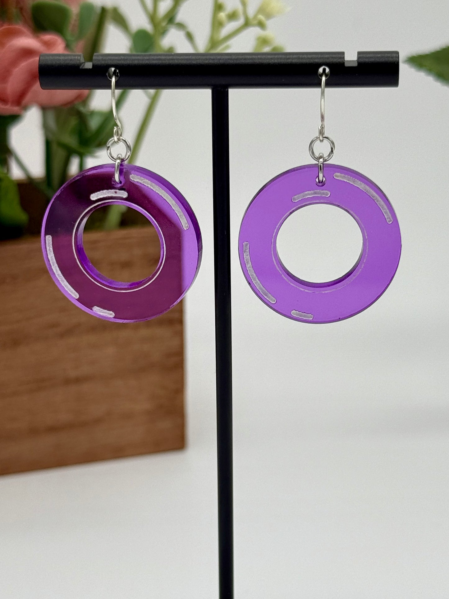 Pool Tube Floaty Dangle Earrings