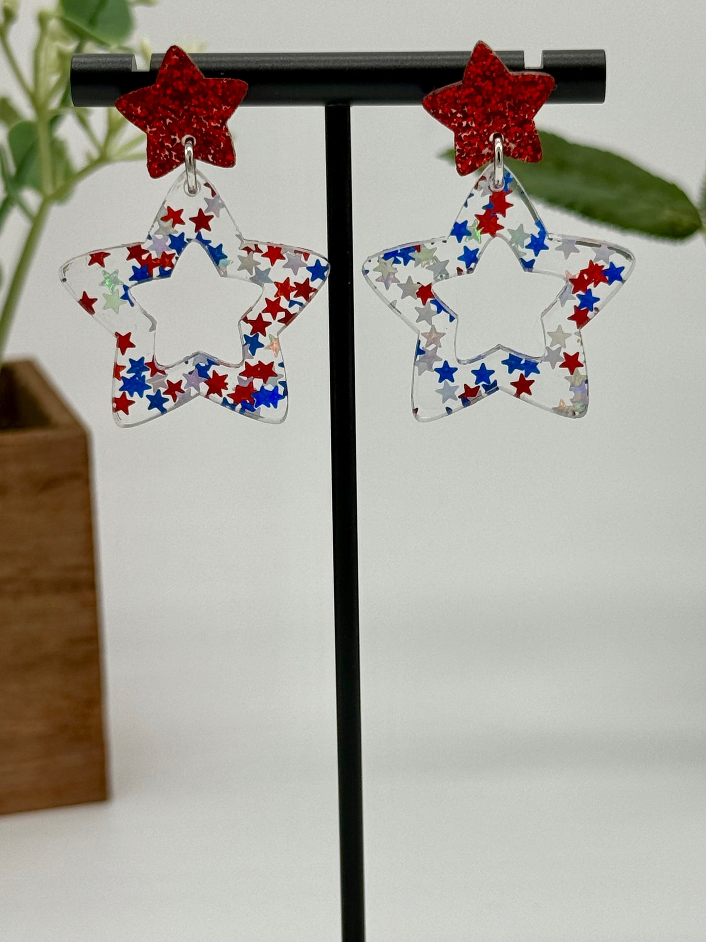 Star Dangle Earrings