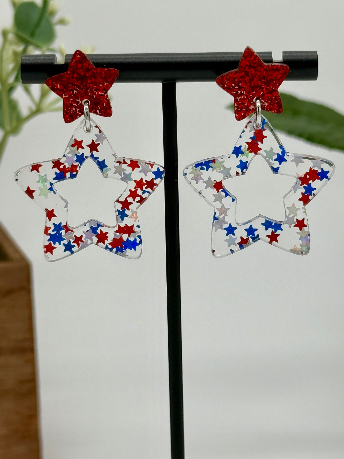 Star Dangle Earrings