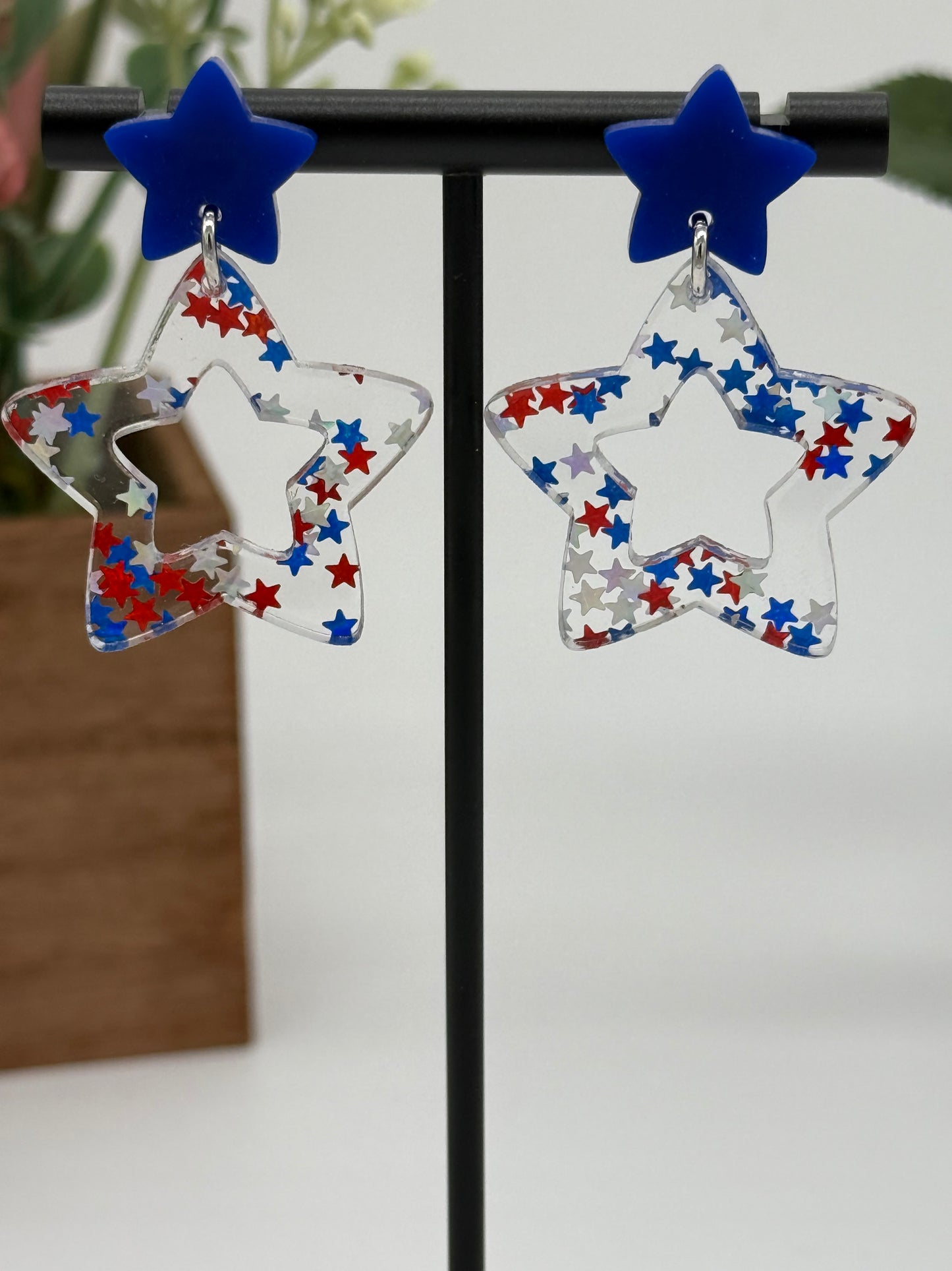 Star Dangle Earrings