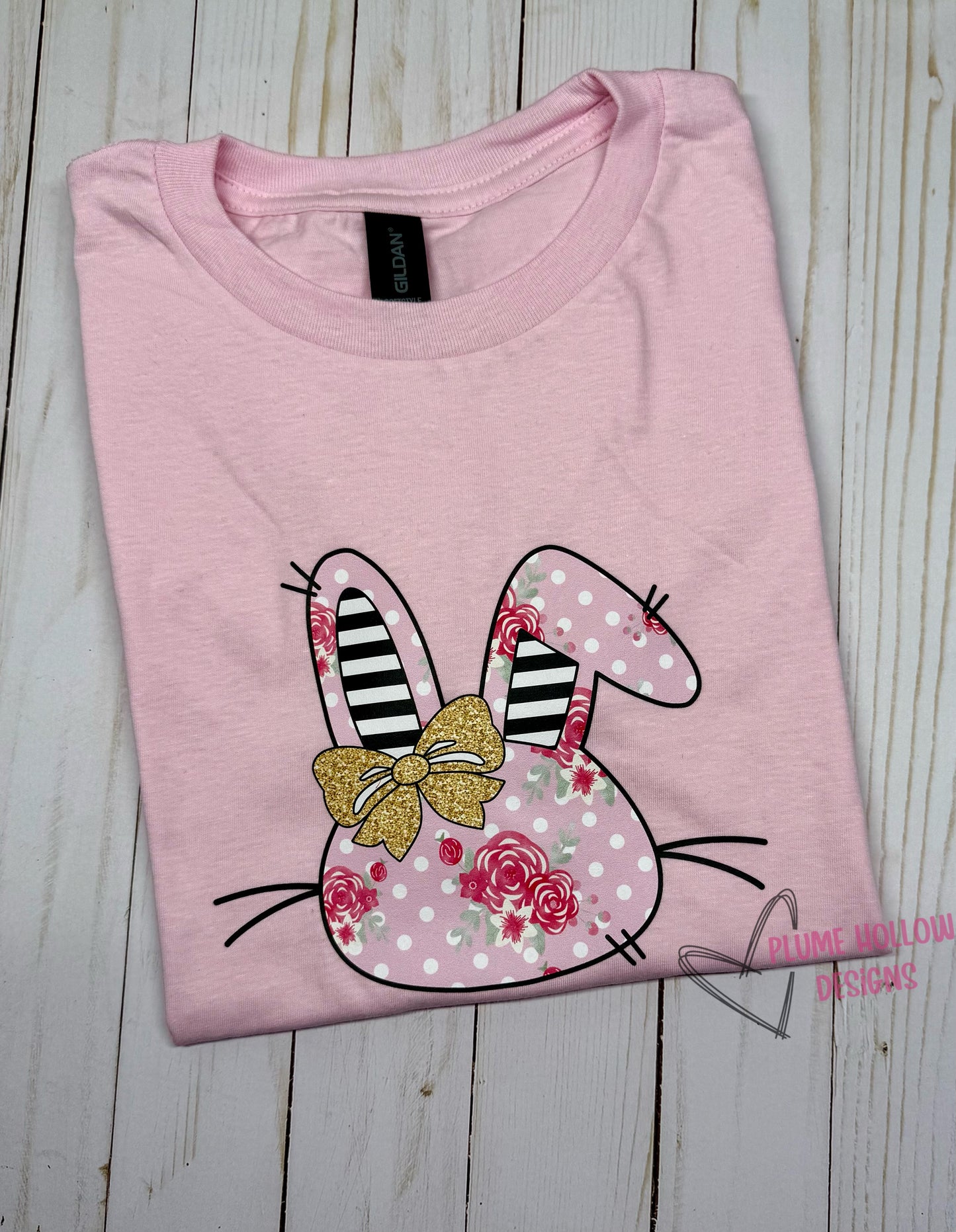 Stripes & Florals Bunny YOUTH T-Shirt