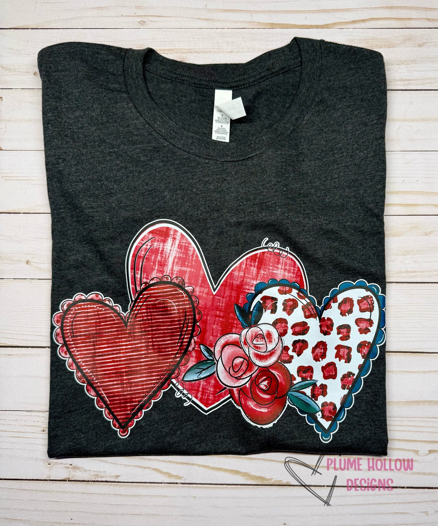 3 Heart T-Shirt