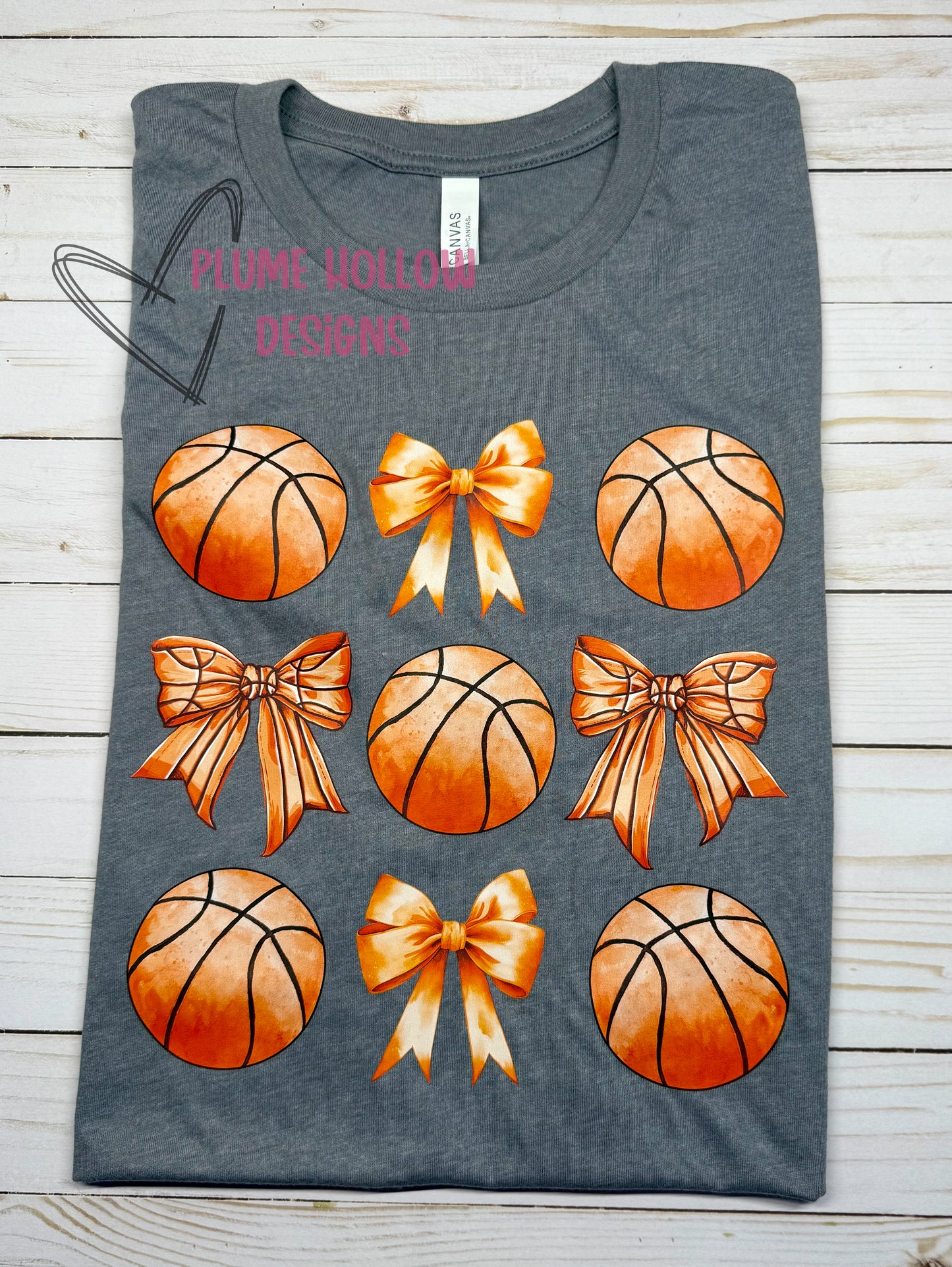 Basketball & Bow T-Shirt