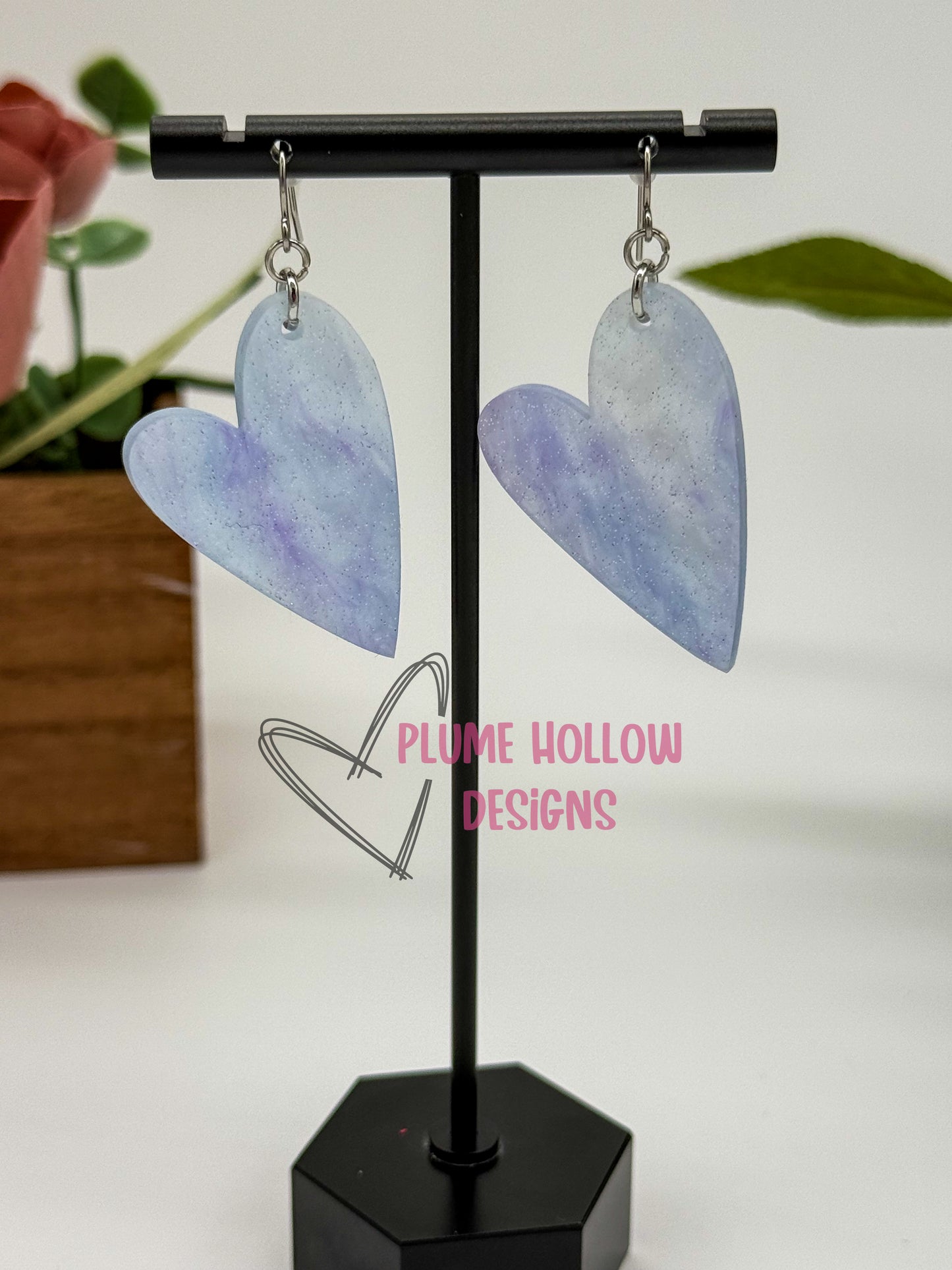 Ice Queen Heart Earrings