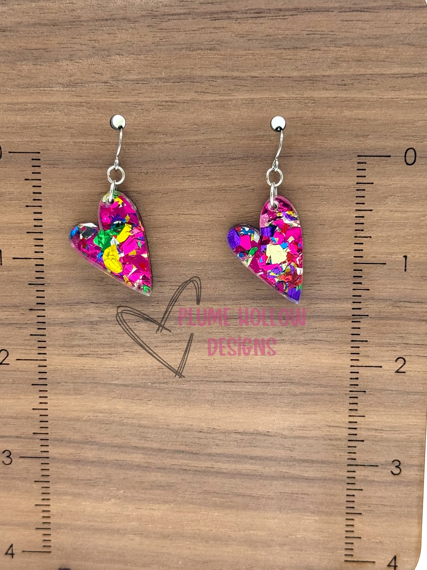 Sweetheart Confetti Small Heart Earrings