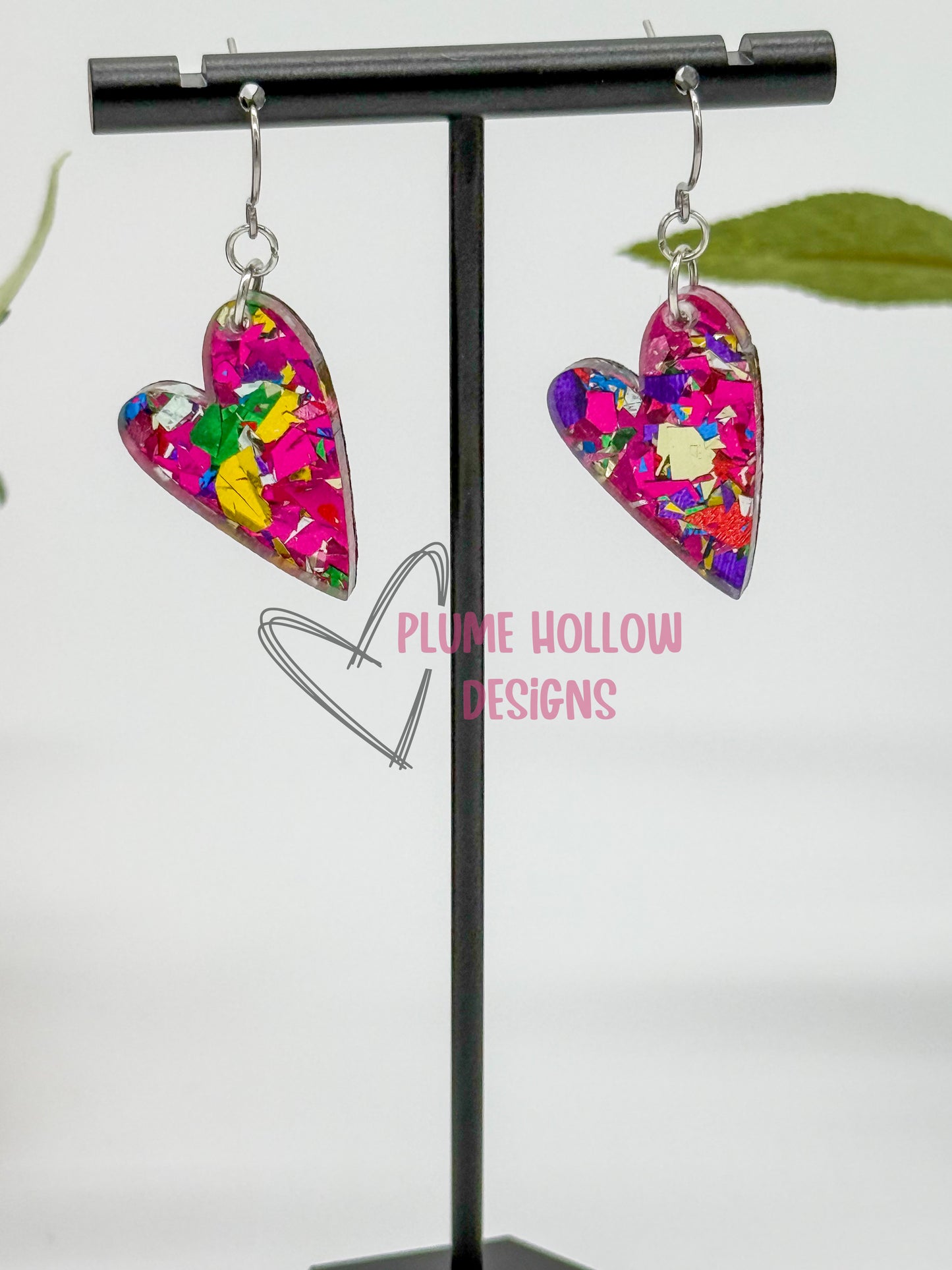 Sweetheart Confetti Small Heart Earrings