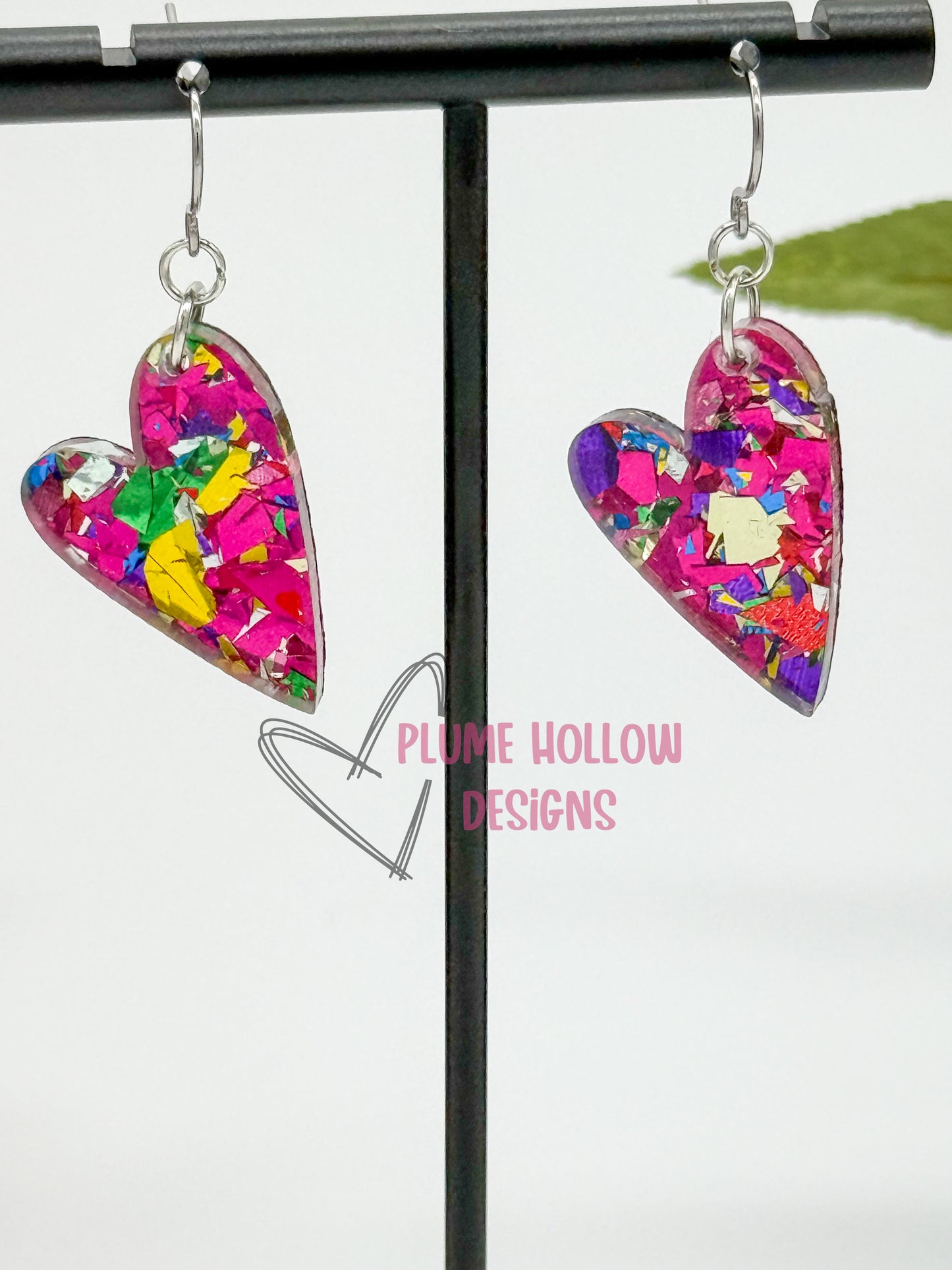 Sweetheart Confetti Small Heart Earrings