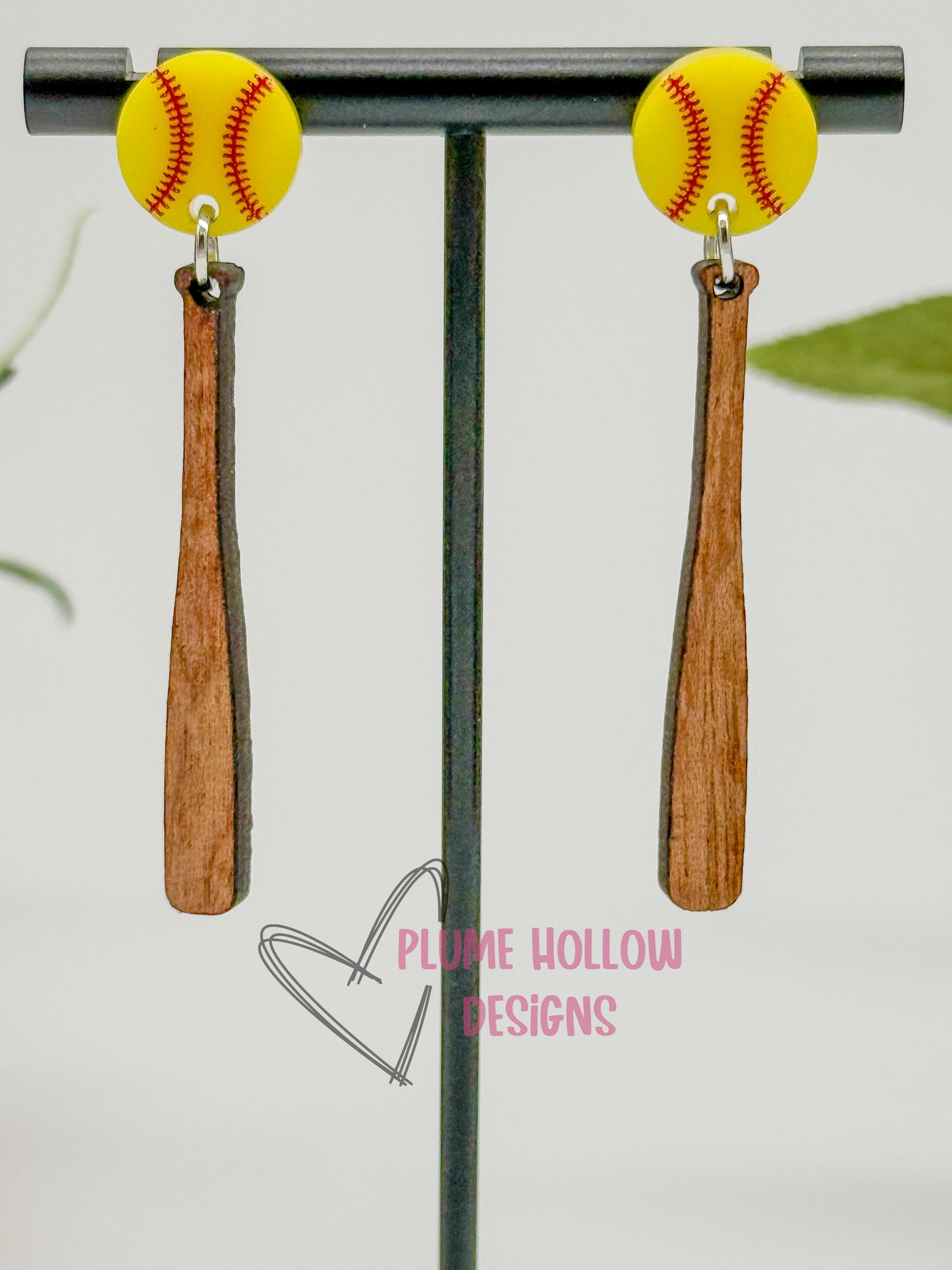 Softball Bat Earrings