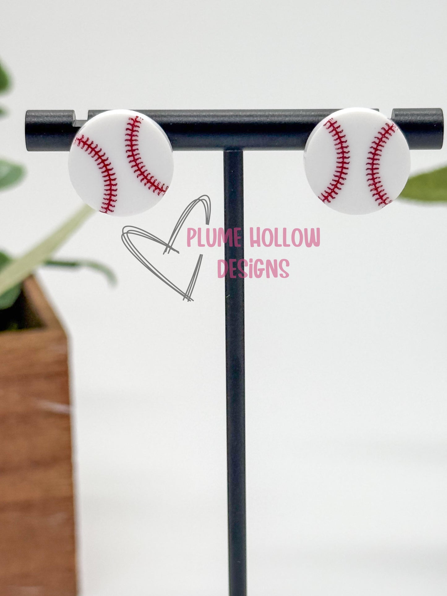 Baseball Stud Earrings