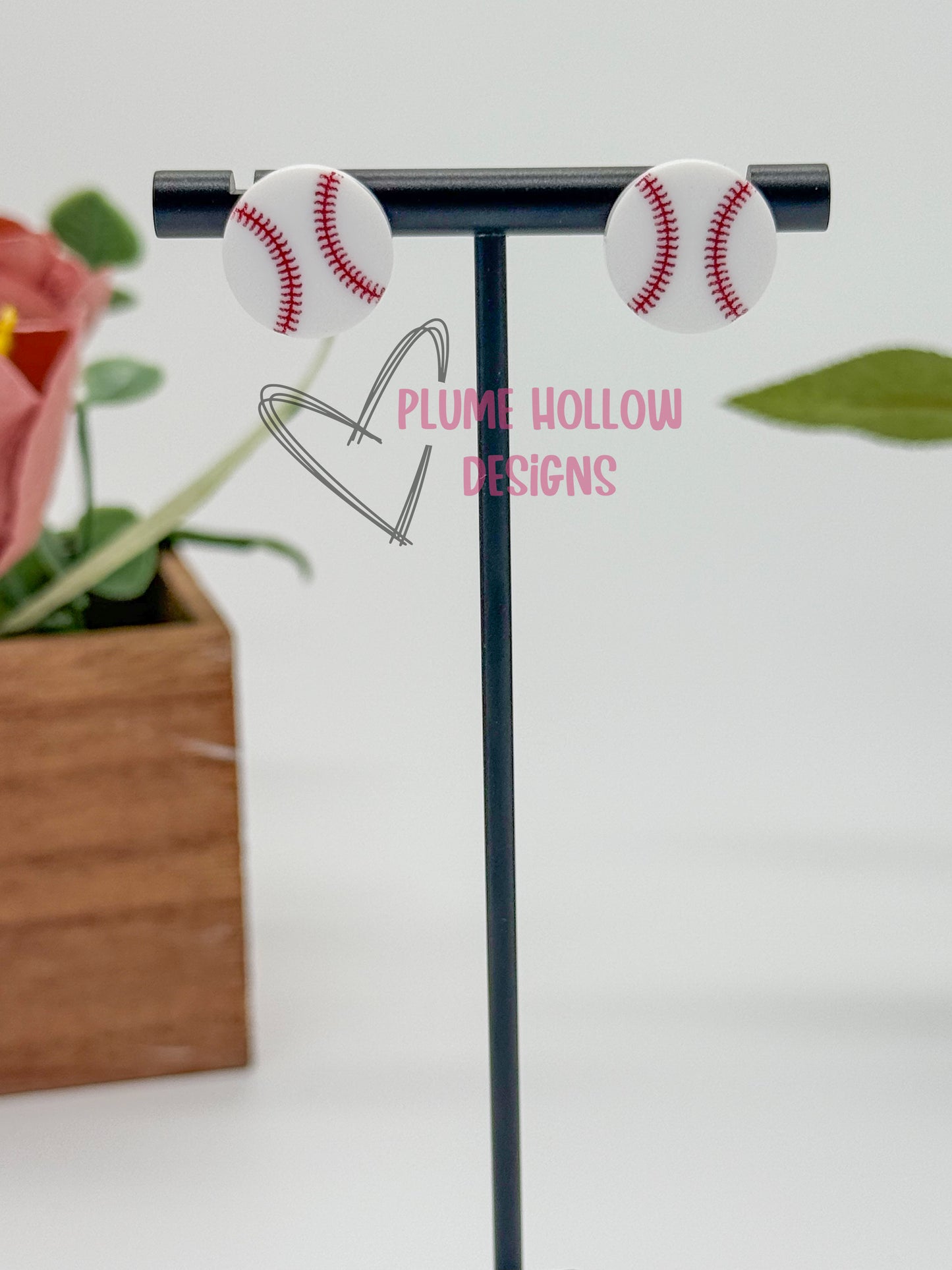 Baseball Stud Earrings