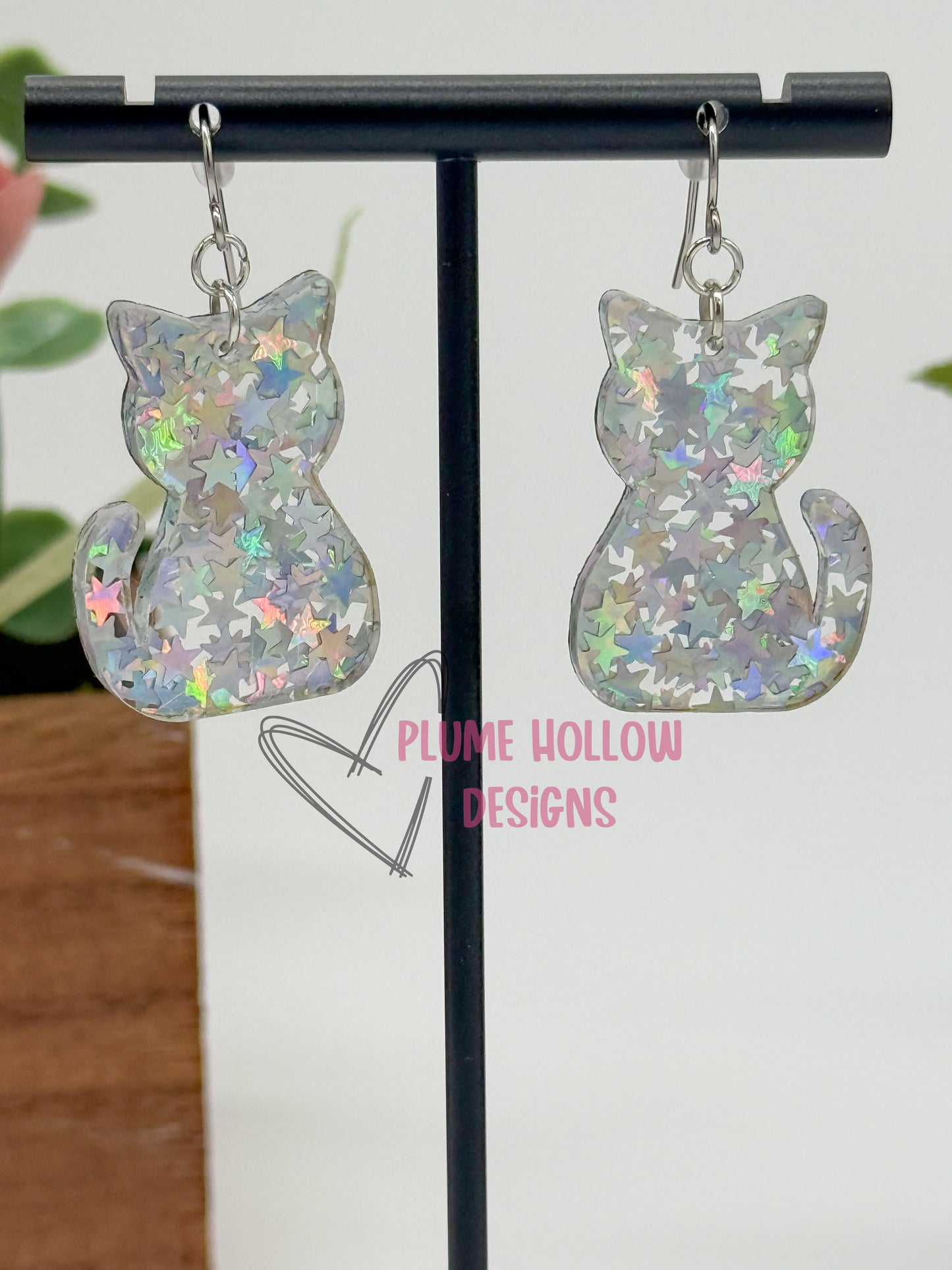 Cat Dangle Earrings