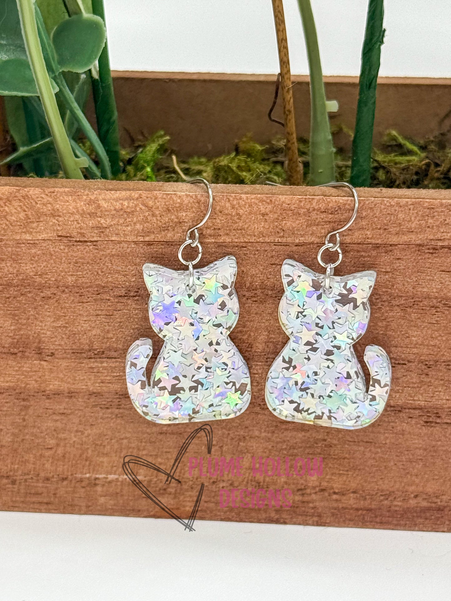 Cat Dangle Earrings