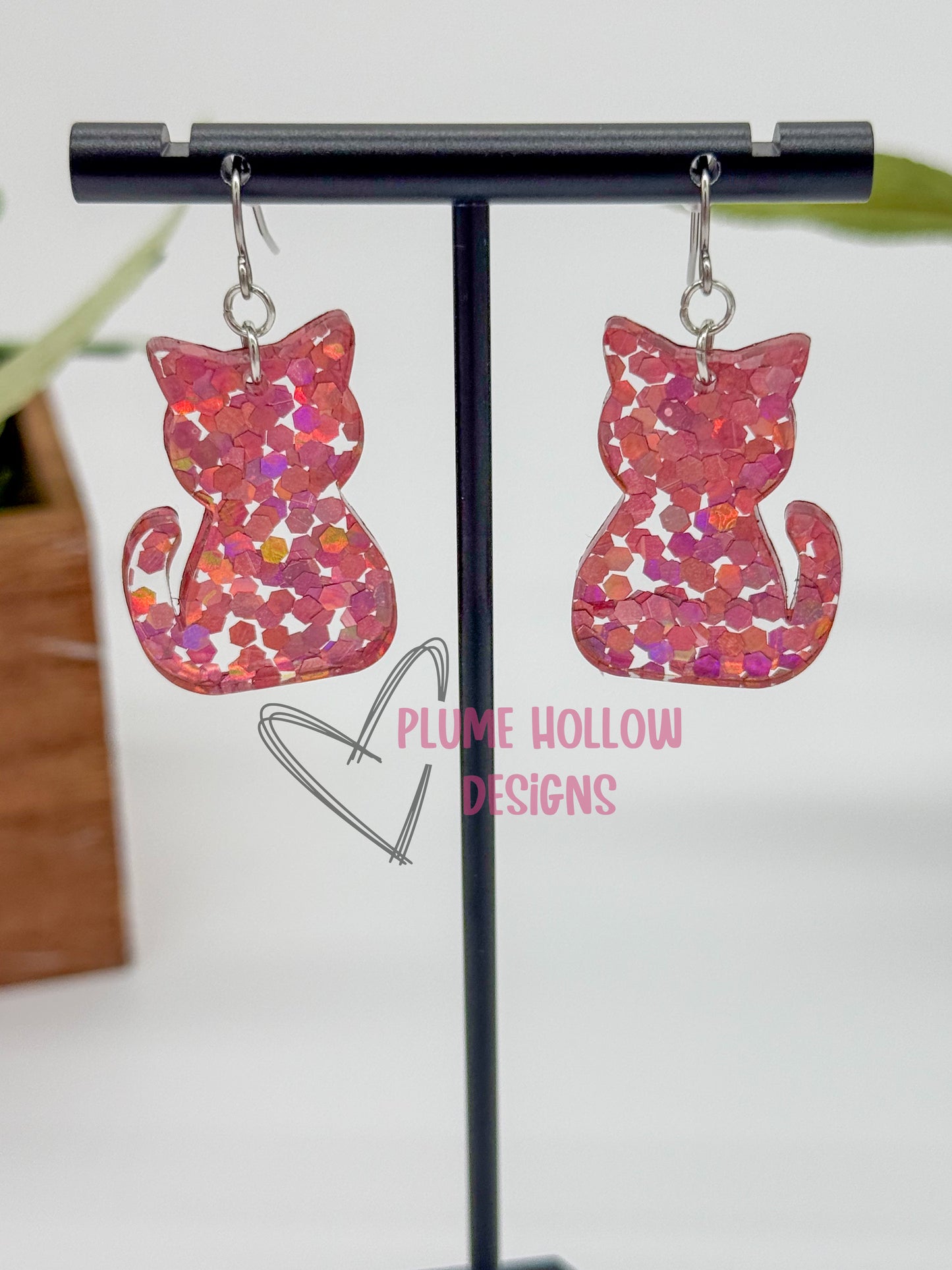 Cat Dangle Earrings