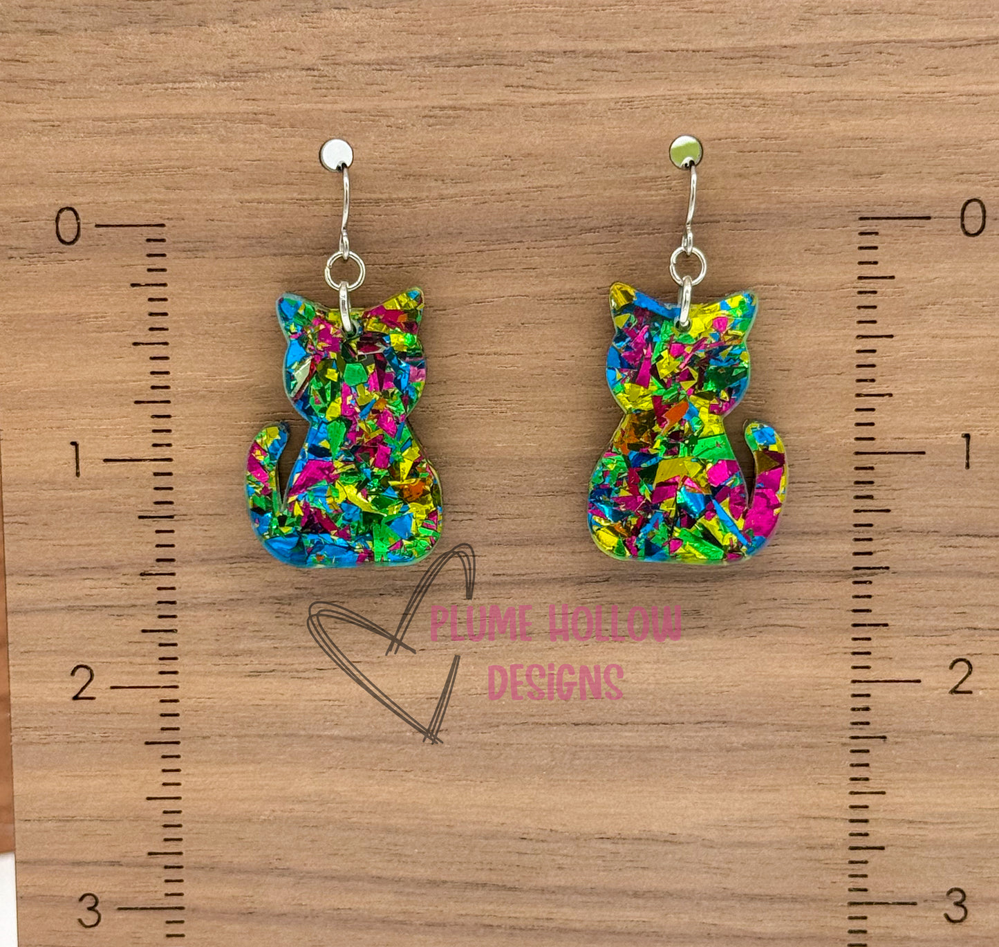 Cat Dangle Earrings