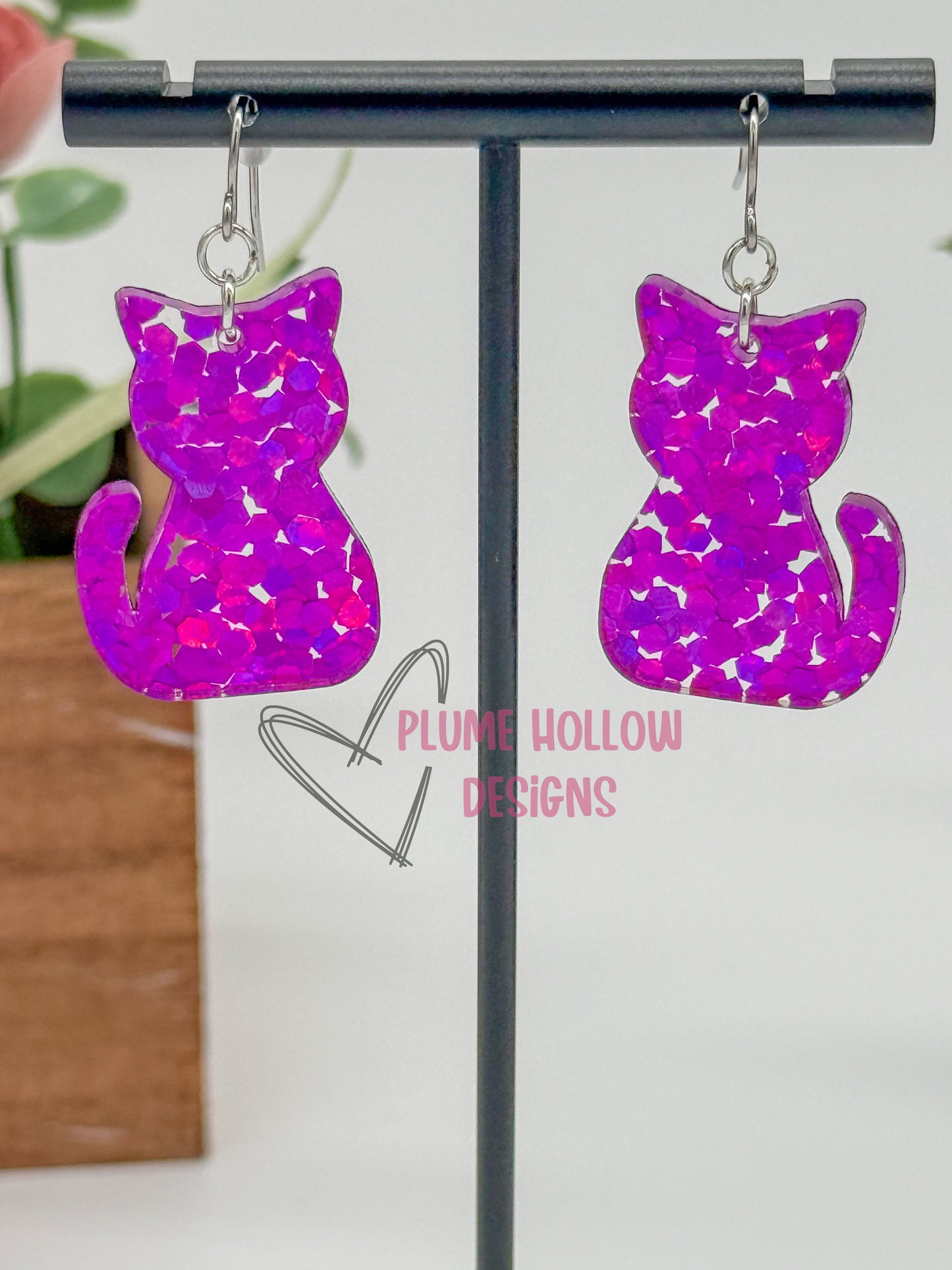 Cat Dangle Earrings