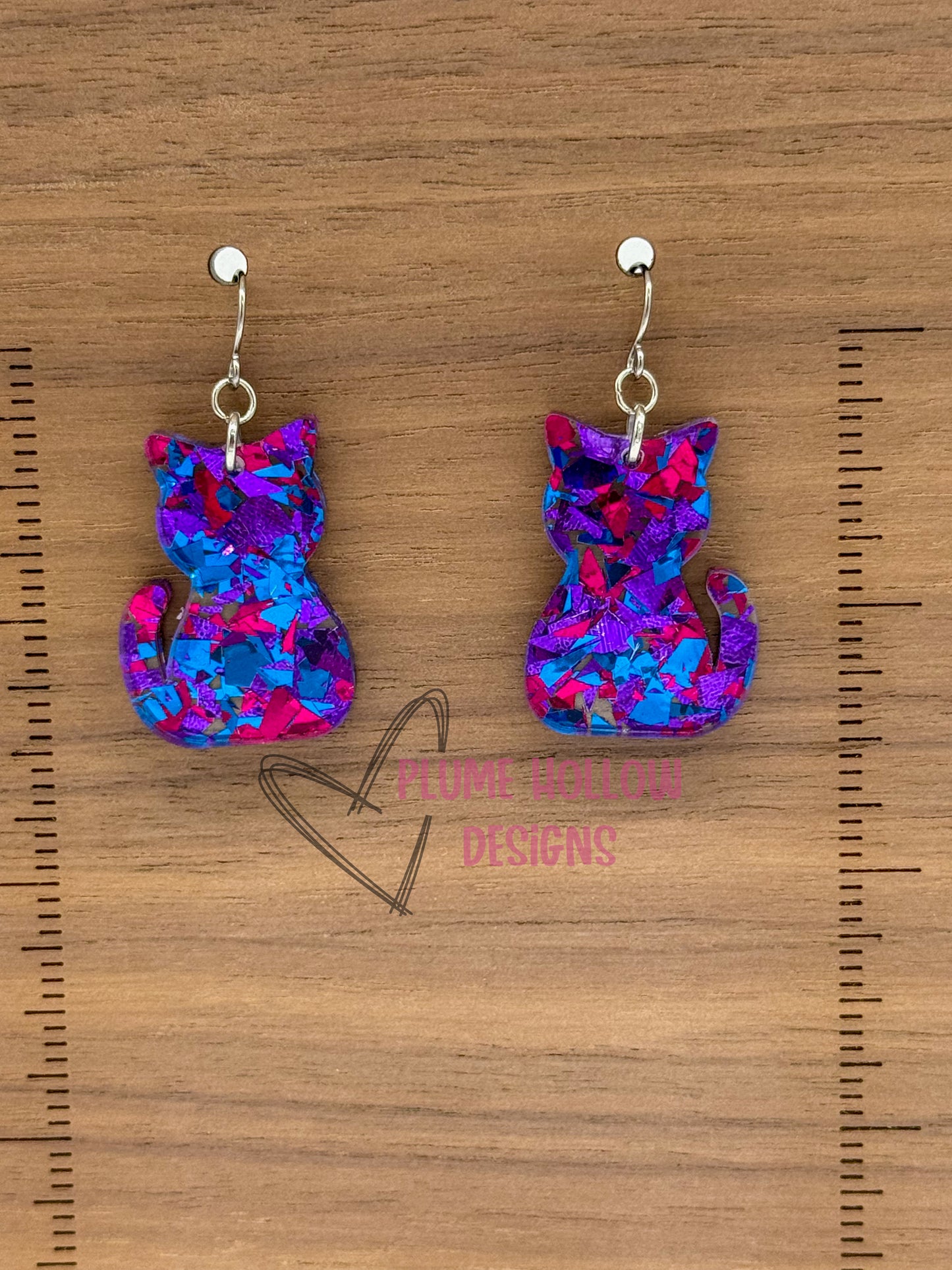 Cat Dangle Earrings