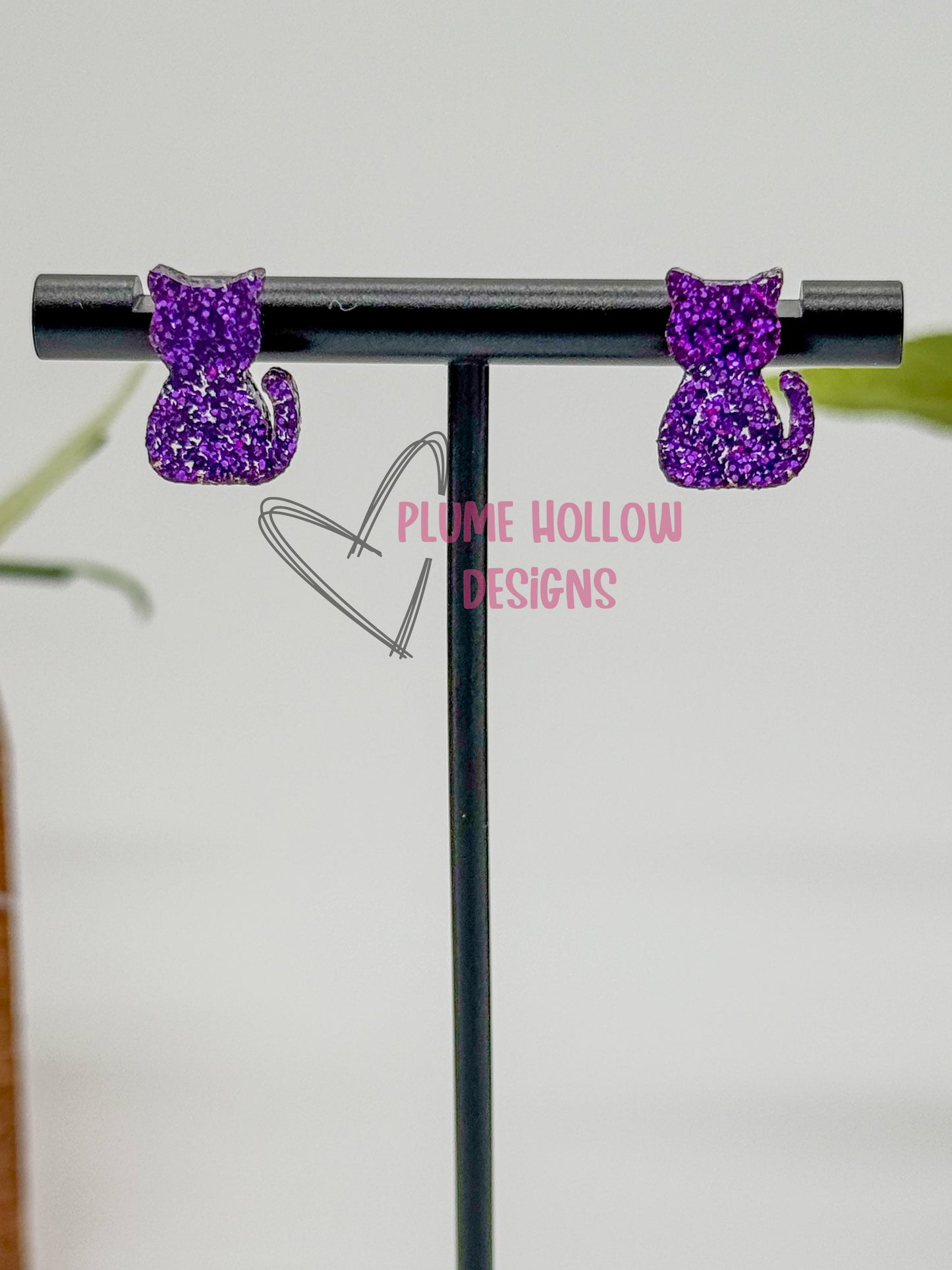 Cat Stud Earrings