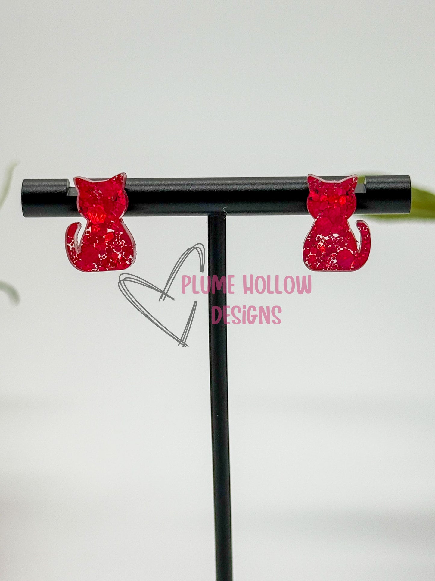 Cat Stud Earrings