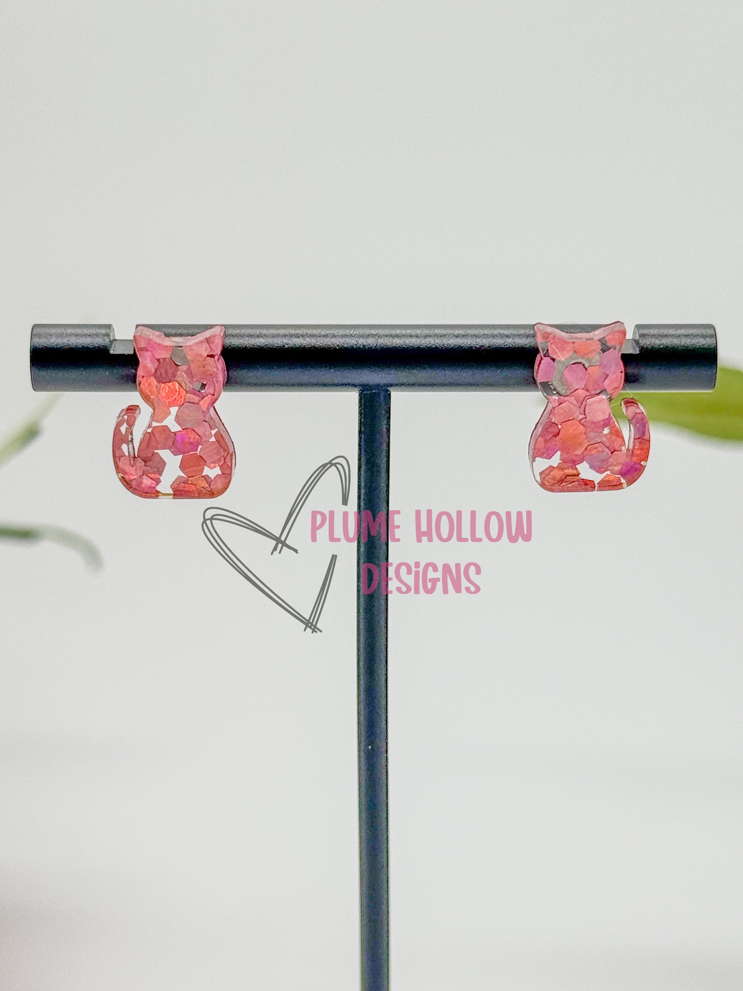 Cat Stud Earrings