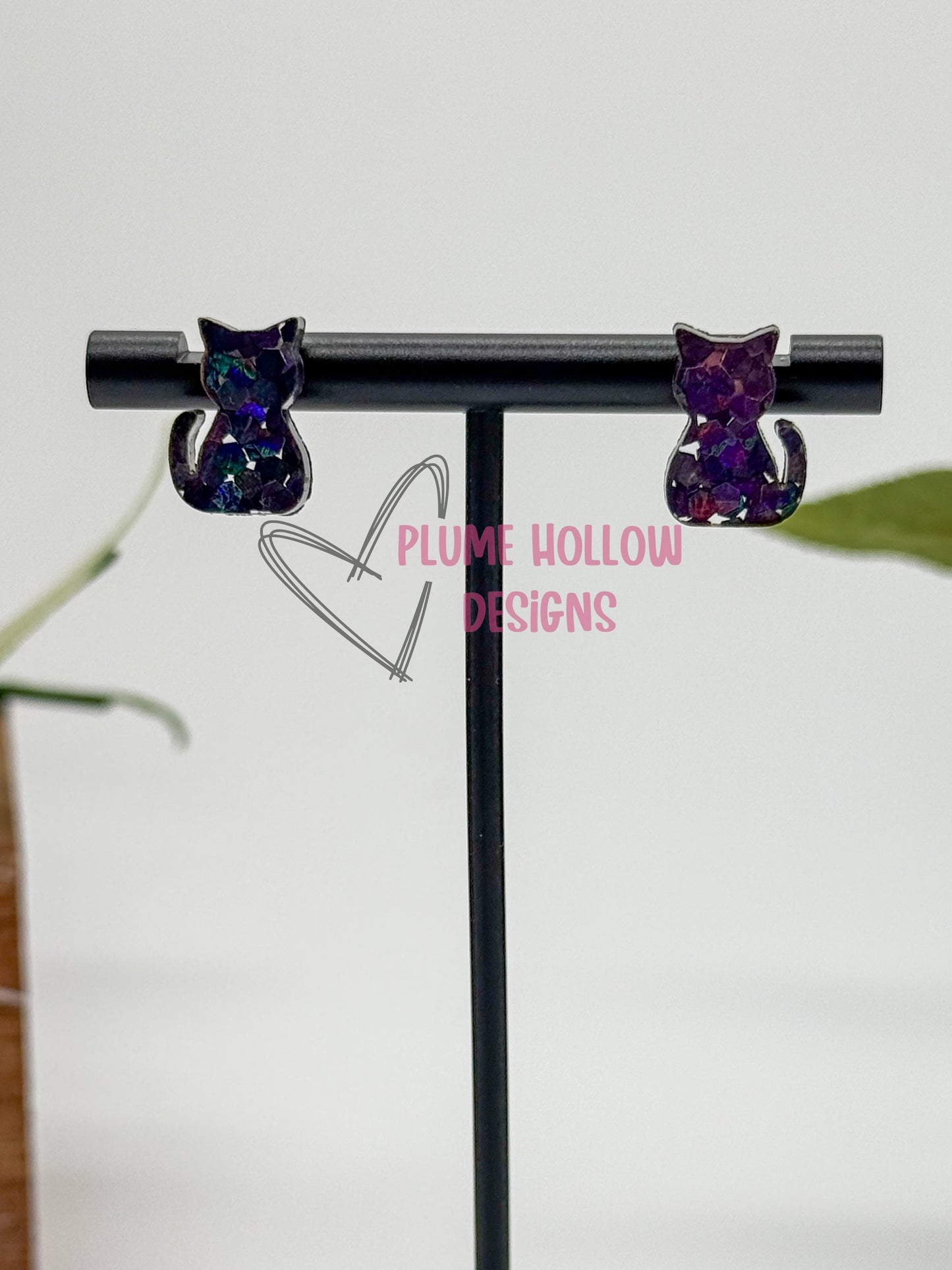 Cat Stud Earrings