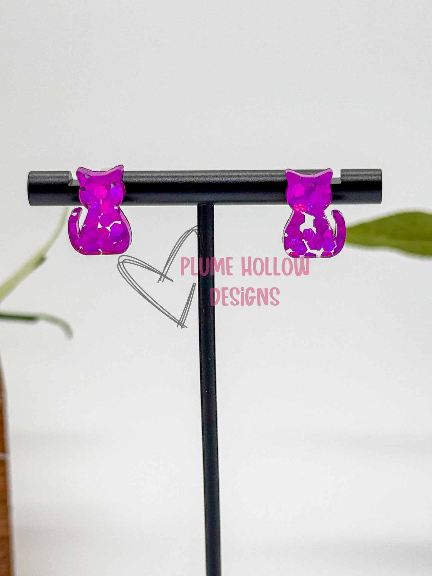 Cat Stud Earrings
