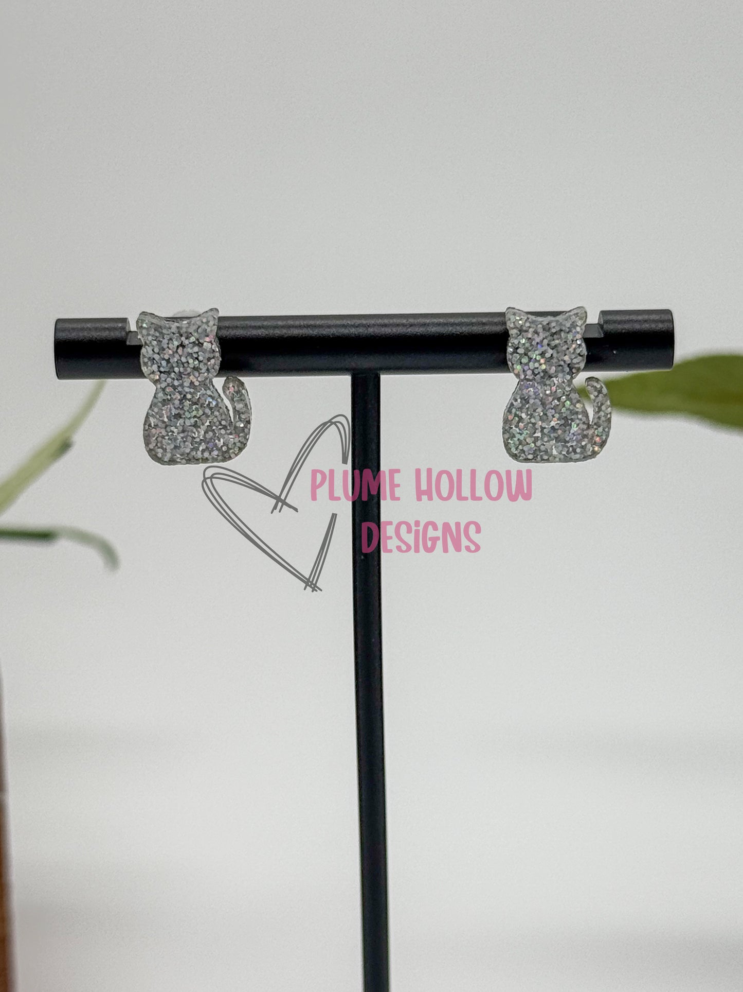 Cat Stud Earrings