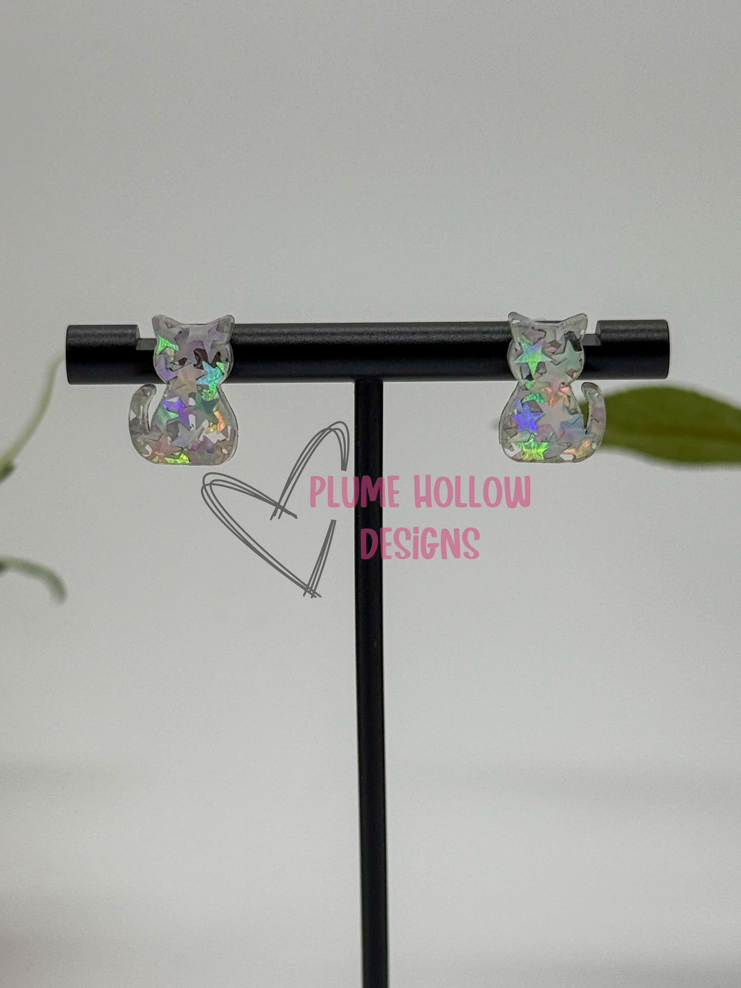 Cat Stud Earrings