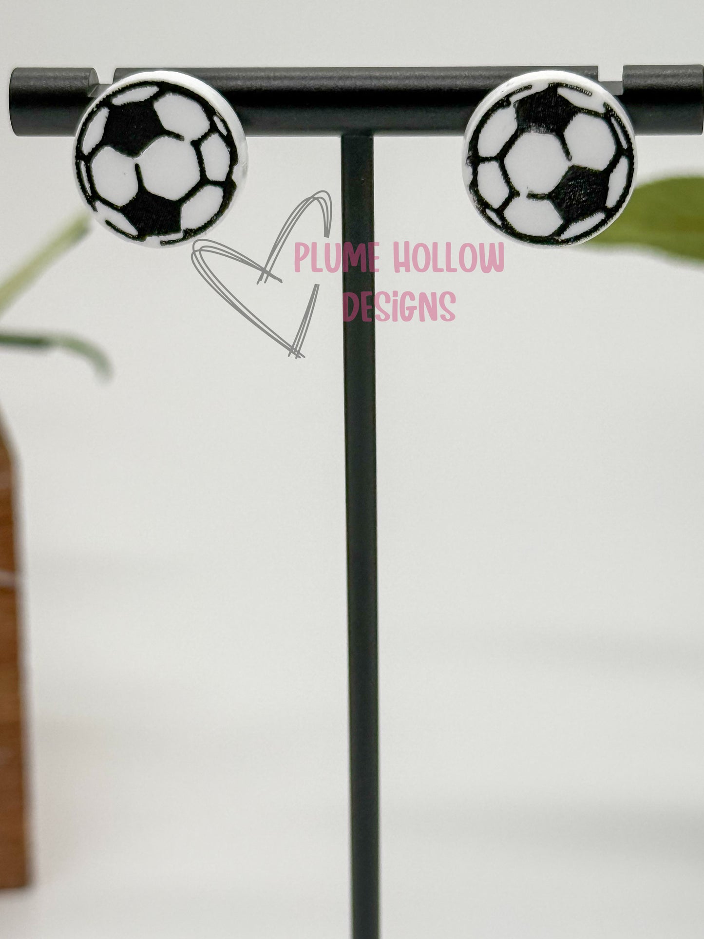 Soccer Stud Earrings