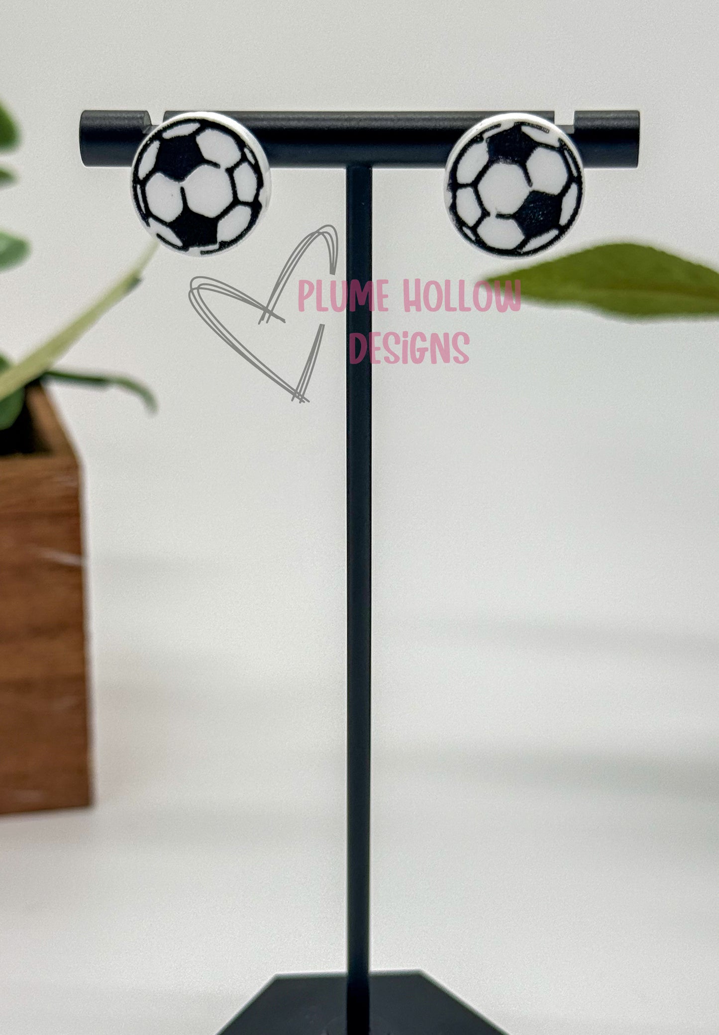 Soccer Stud Earrings