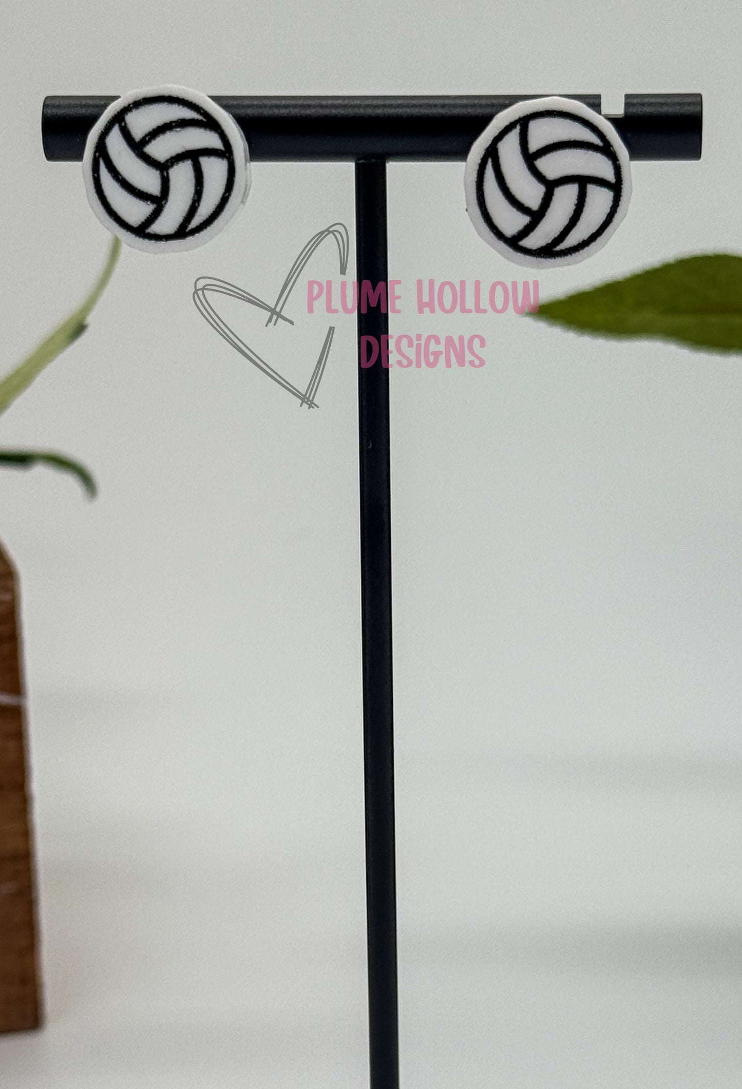 Volleyball Stud Earrings