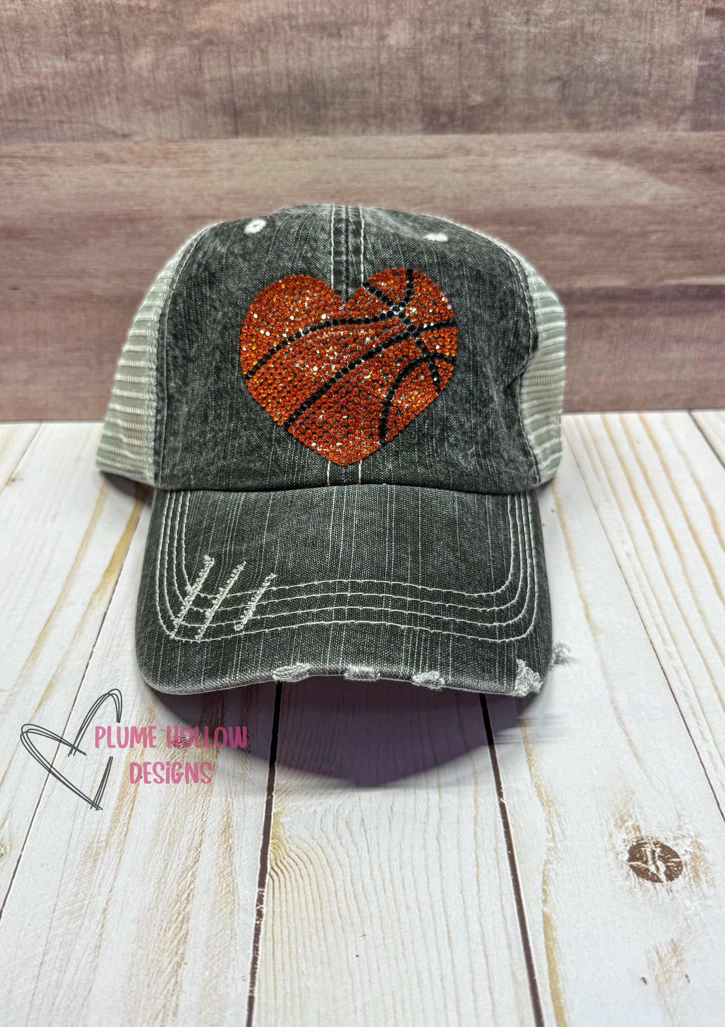 Gemstone Heart Basketball Hat