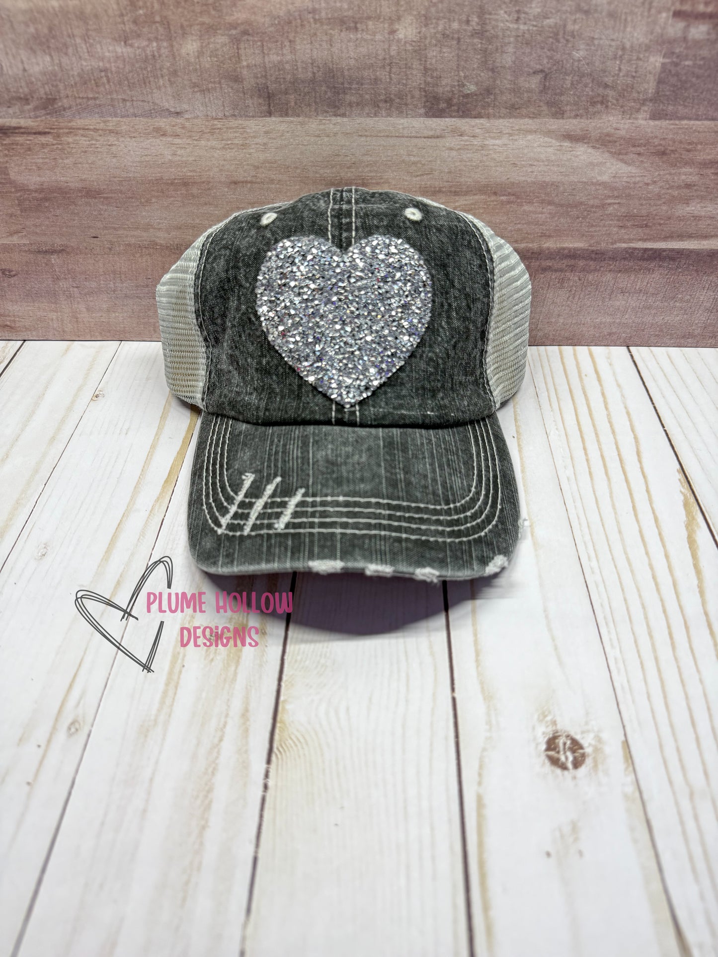 Gemstone Heart Hat
