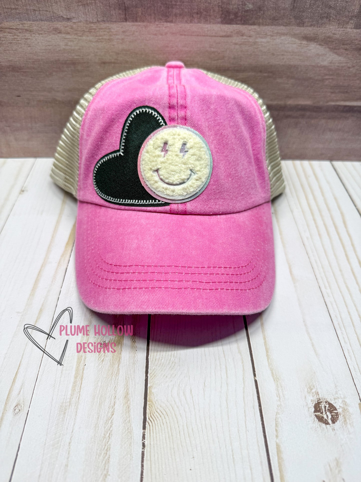 Pastel Smiley Face Hat