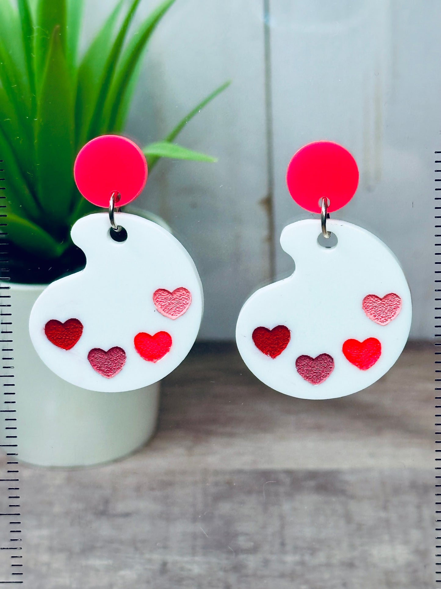 Heart Artist Palette Earrings