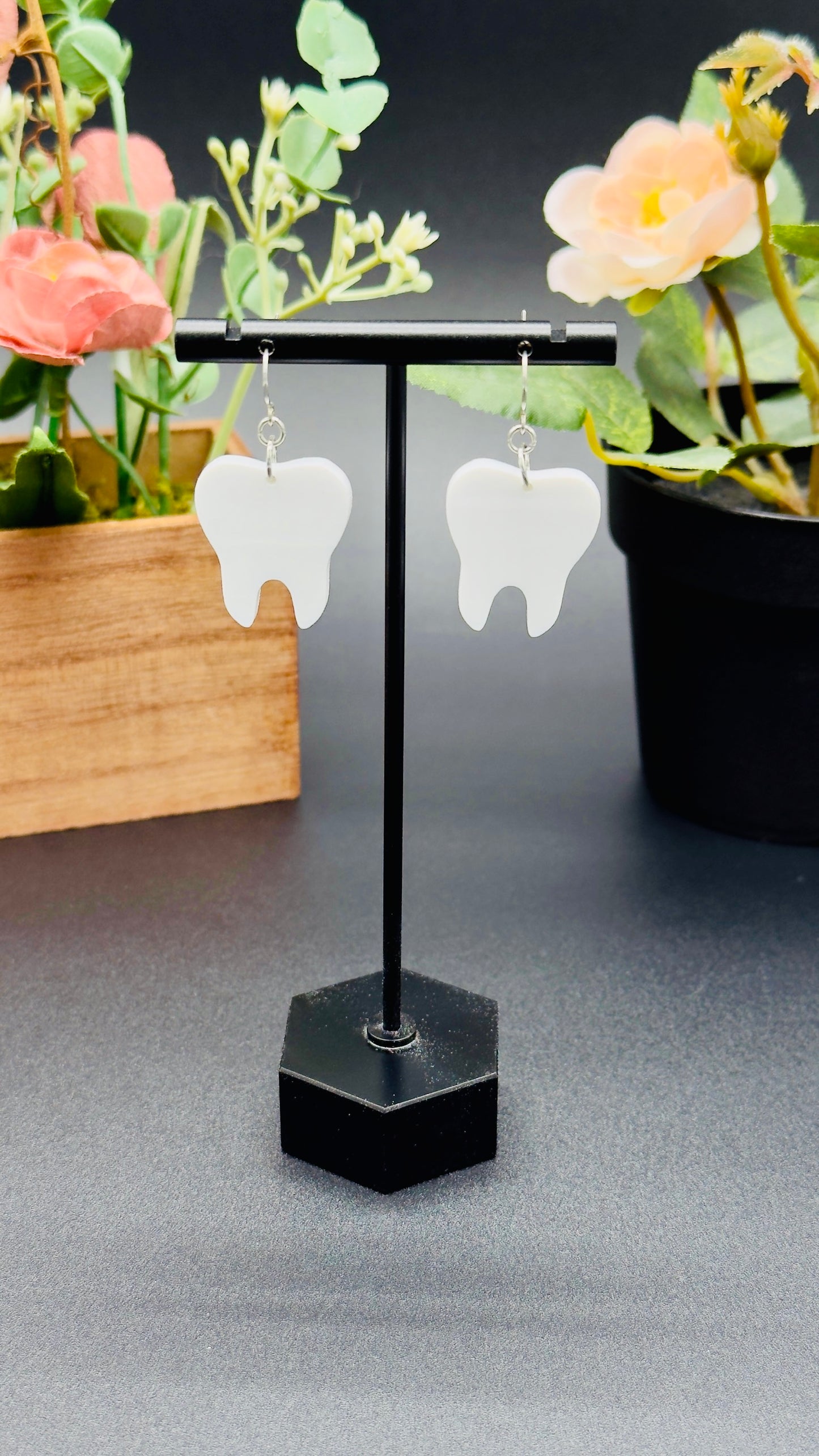 Tooth Dangle Earrings