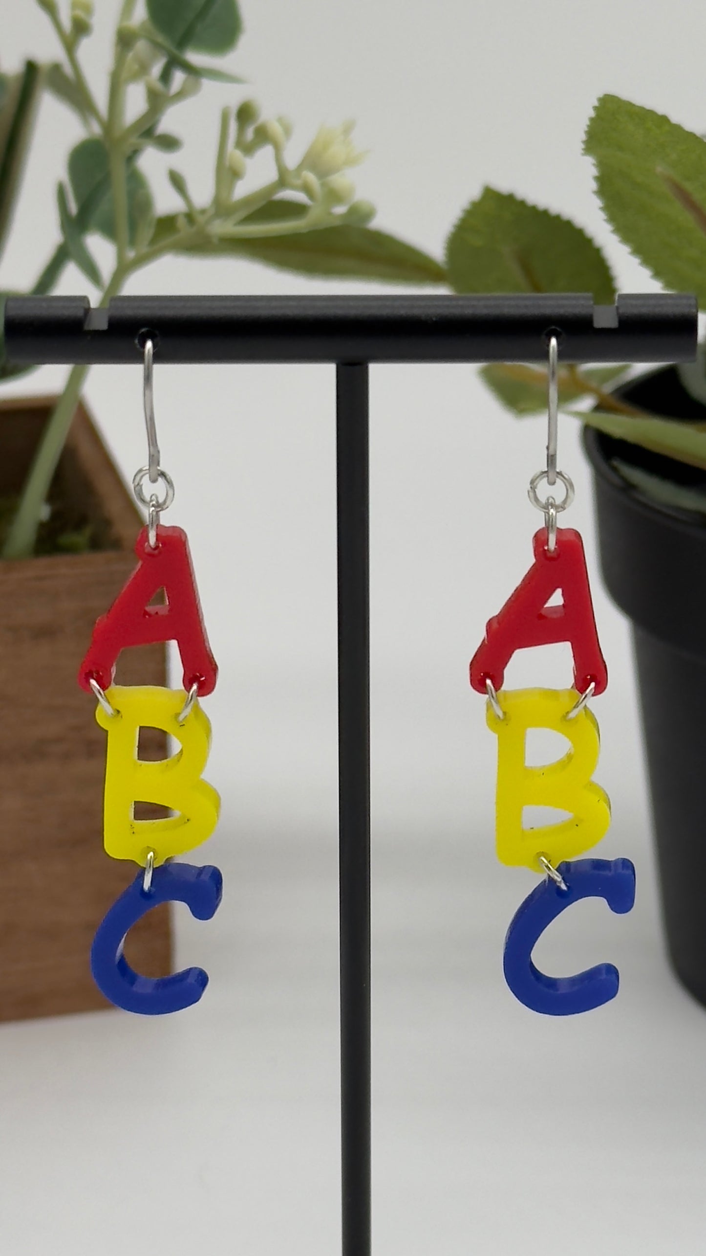 ABC Dangle Earring