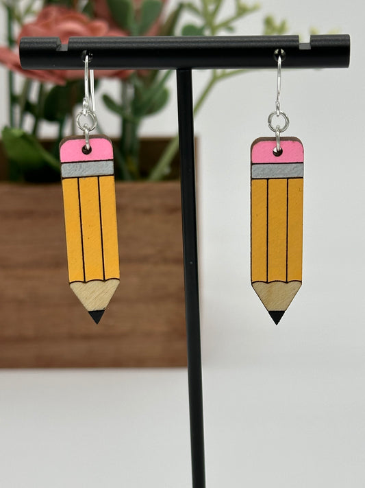 Pencil Dangle Earring