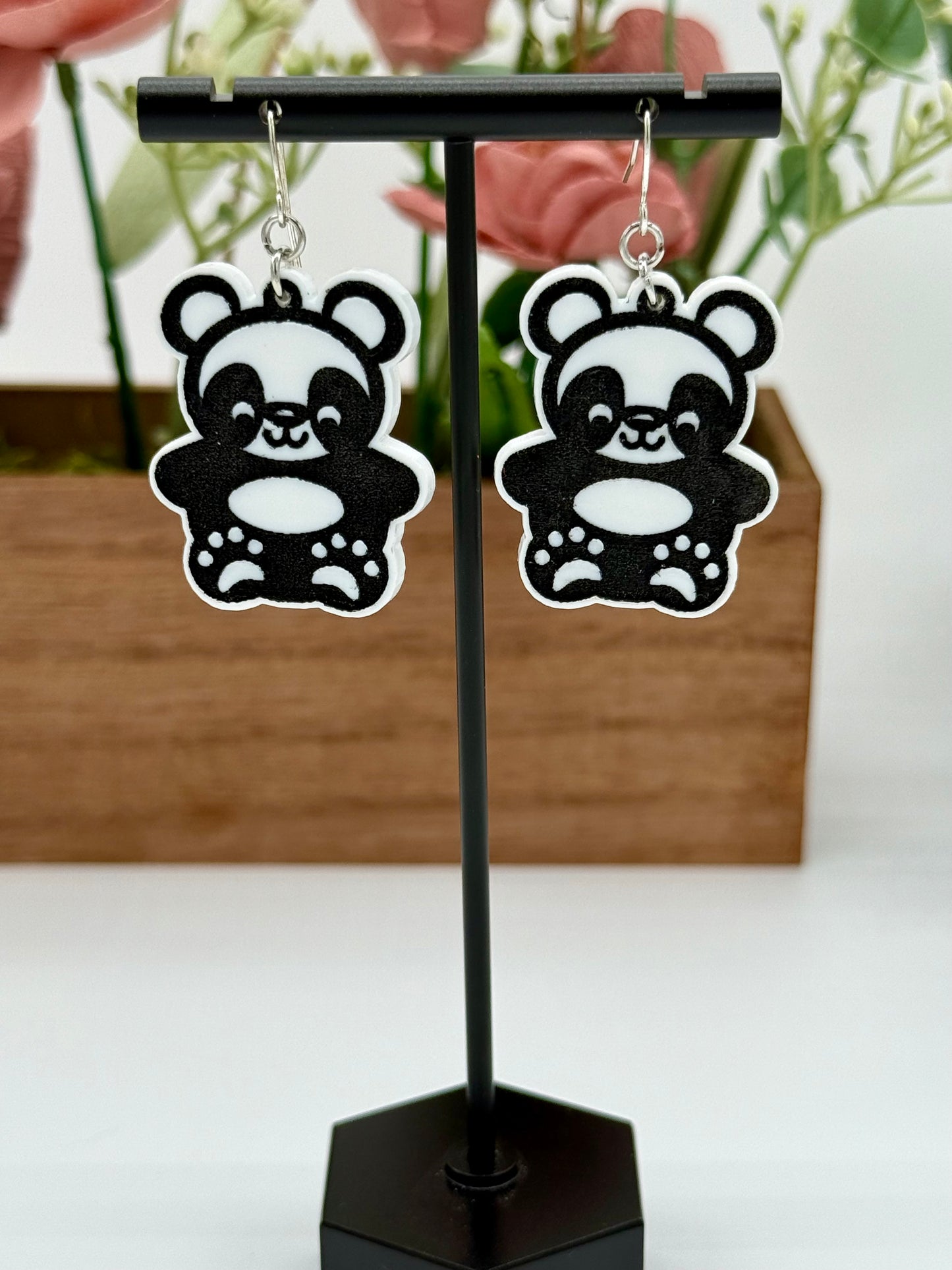 Panda Dangle Earrings