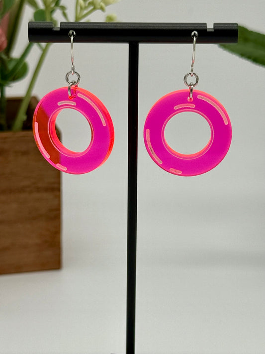 Pool Tube Floaty Dangle Earrings